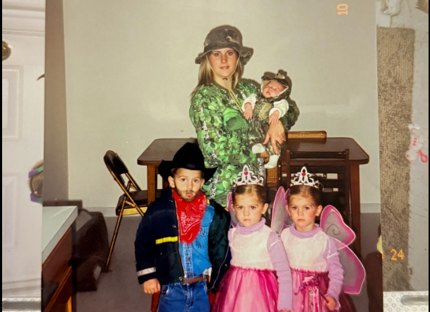 A throwback picture of Angela Goodrich with some of her children, from a post dated April 29, 2025 | Source: Facebook/sam.goodrich.2025