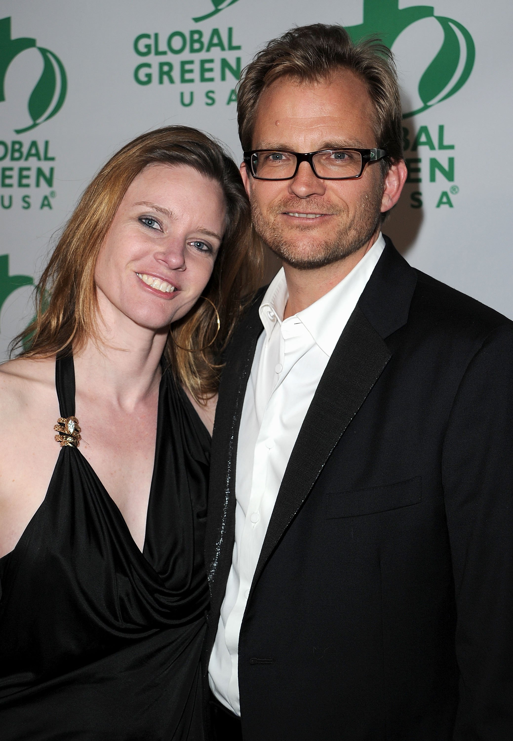 Matt Petersen and Justine Musk pose as they arrive at Global Green USA's 8th annual pre-Oscar party "Greener Cities For A Cooler Planet" held at Avalon on February 23, 2011, in Hollywood, California | Source: Getty Images