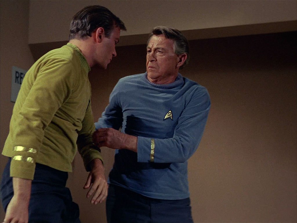 Paul Fix and William Shatner on Season 1, Episode 3 of "Star Trek" on September 22, 1966. | Photo: Getty Images