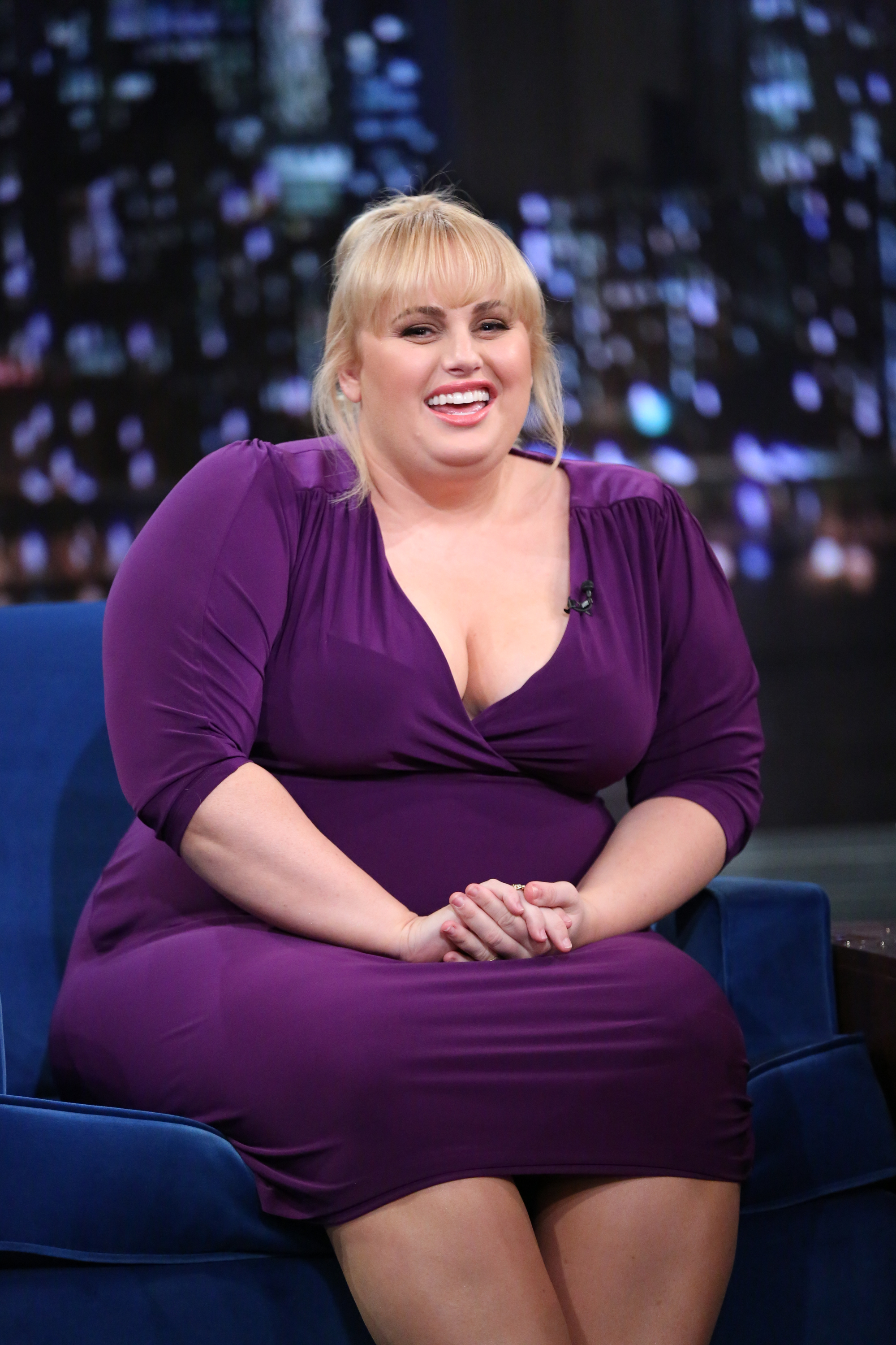 Rebel Wilson during an episode of "Late Night with Jimmy Fallon" on October 1, 2013 | Source: Getty Images