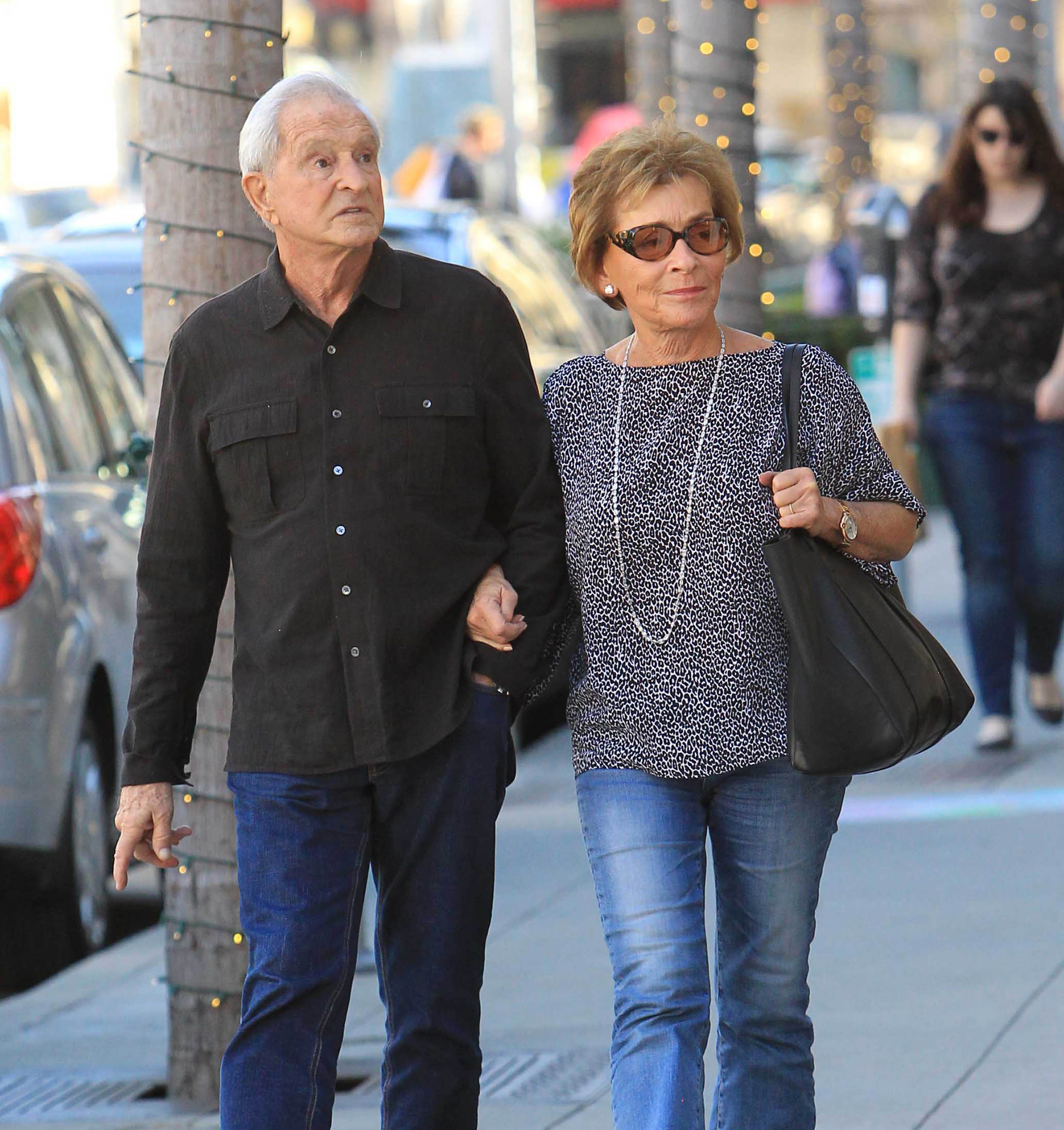 Judge Judy Sheindlin and husband Jerry Sheindlin in Los Angeles, California on December 15, 2017 | Source: Getty Images
