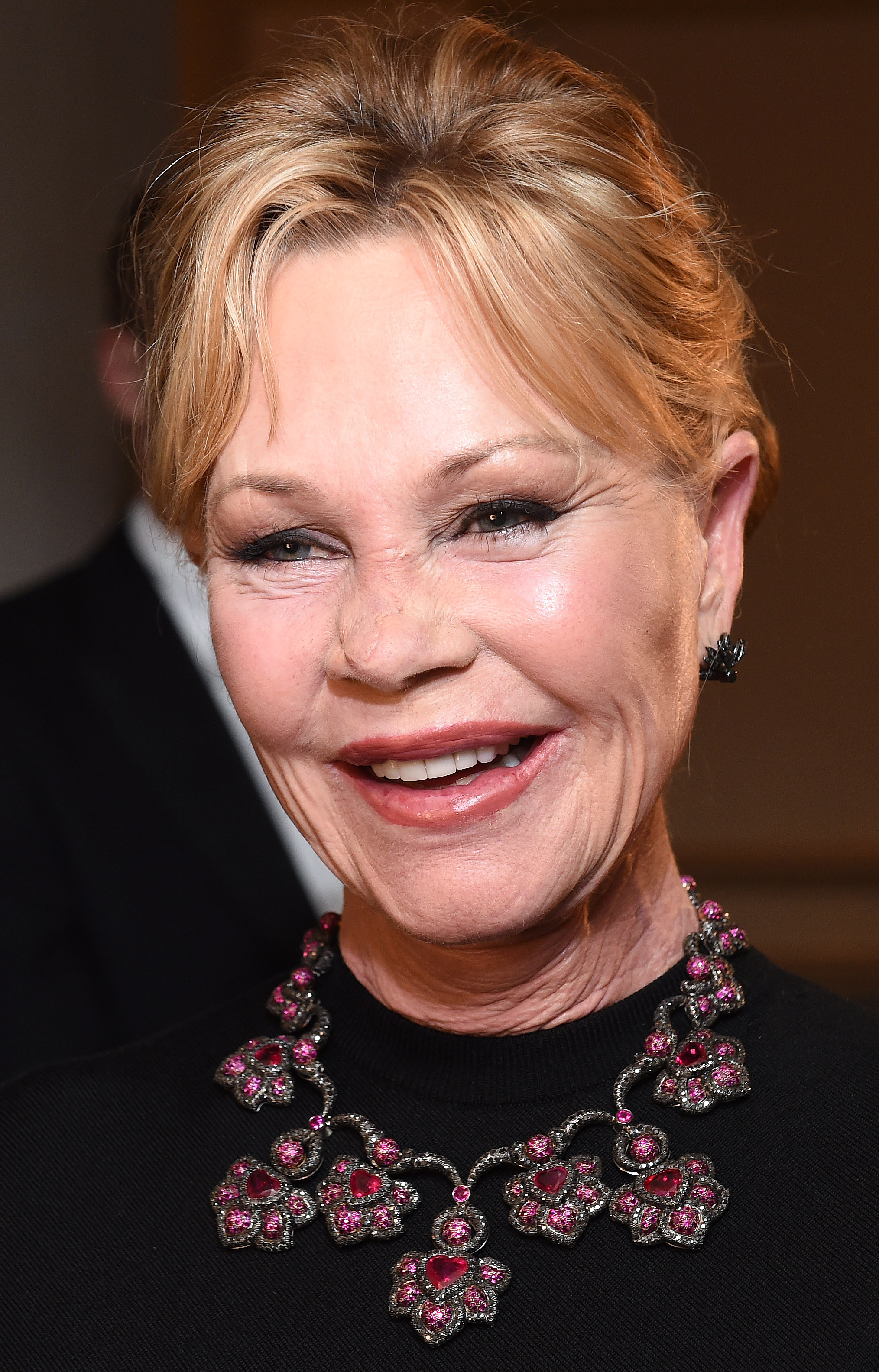 Melanie Griffith seen prior to the opening of the Opera Ball, the sumptuous highlight of the Austrian capital's ball season, at the State Opera House in Vienna on February 8, 2018 | Source: Getty Images