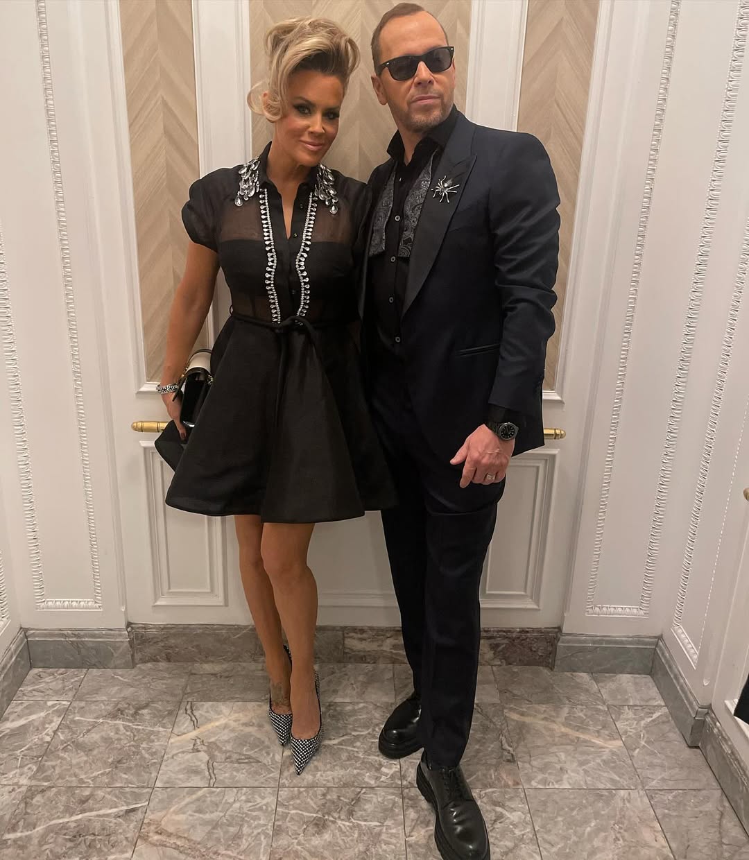 Jenny McCarthy and Donnie Wahlberg from a post dated January 1, 2024. | Source: Instagram/donniewahlberg