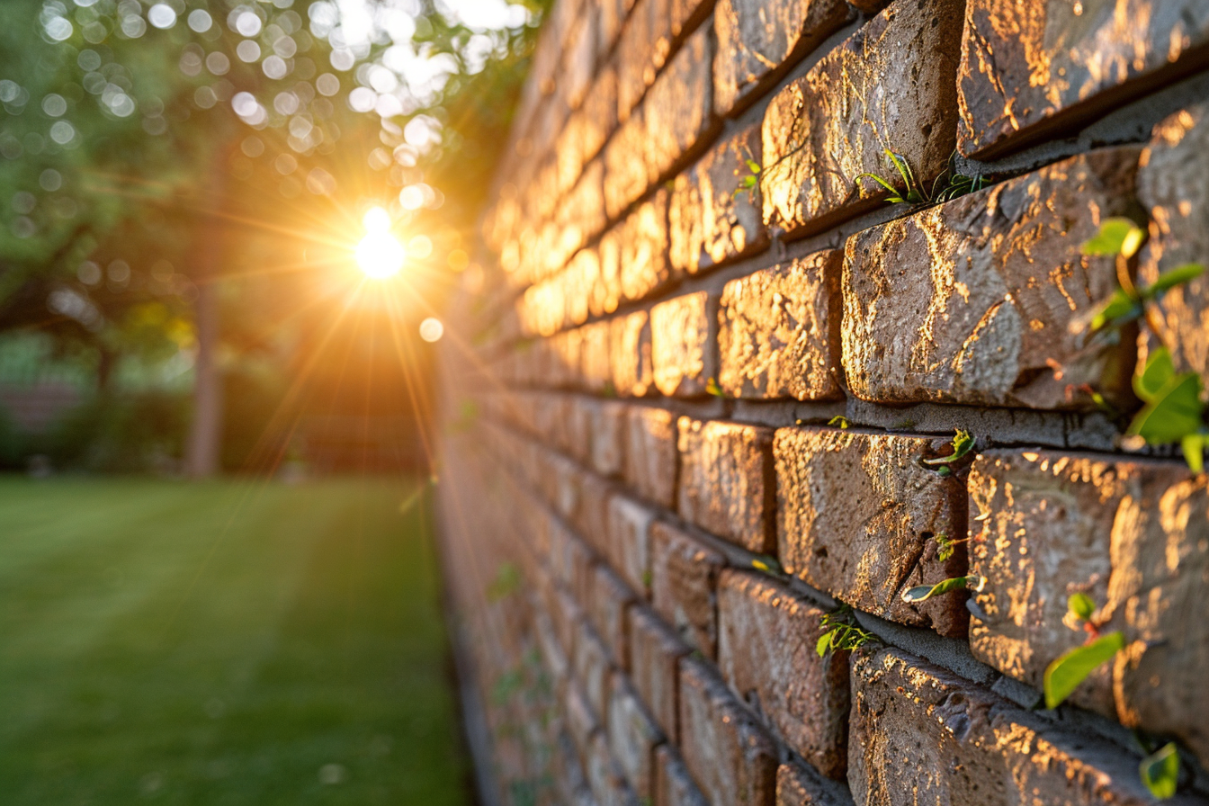 A close-up view of a brick wall | Source: Midjourney