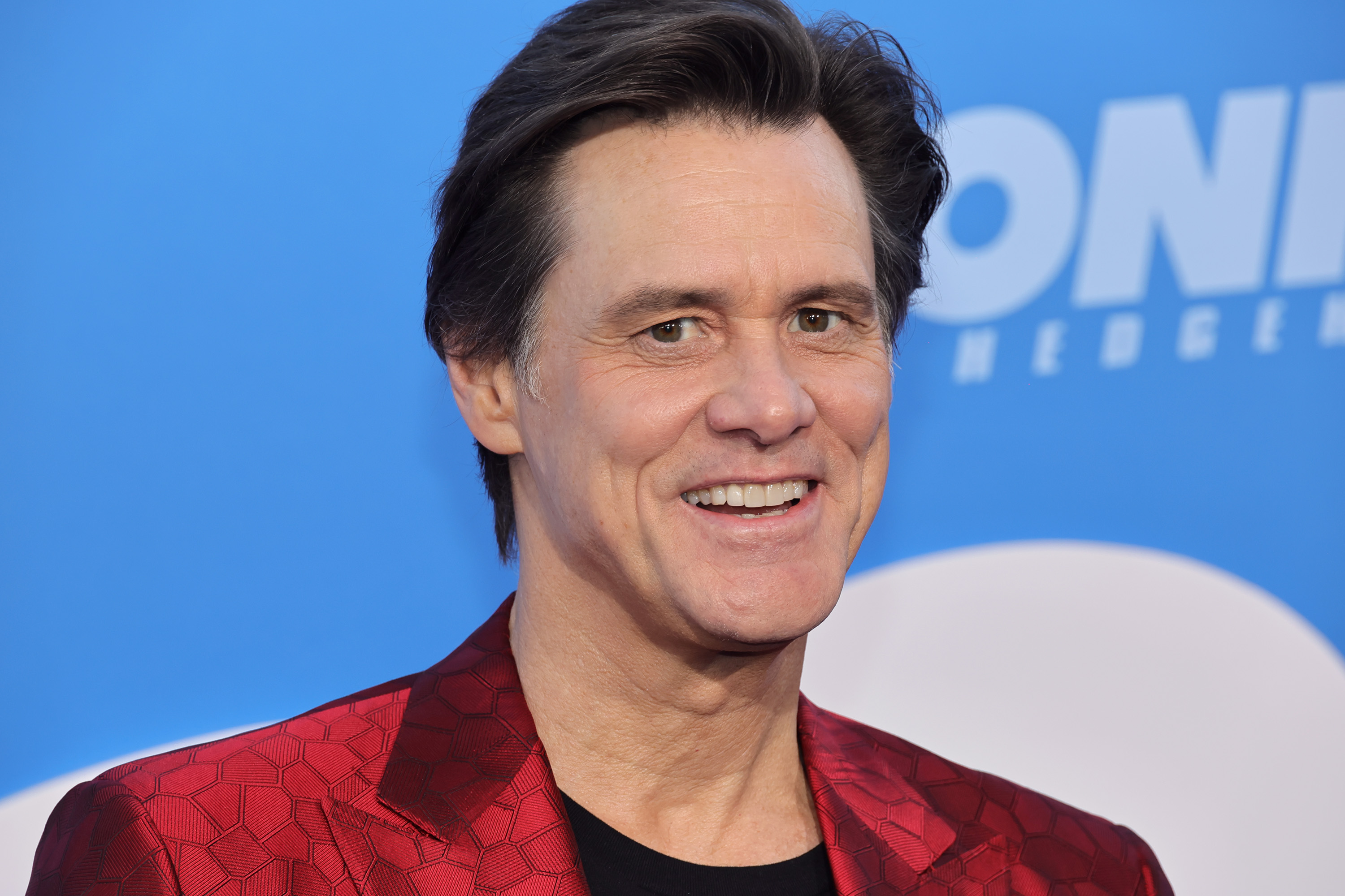 Jim Carrey attends the Los Angeles premiere screening of "Sonic The Hedgehog 2" at Regency Village Theatre on April 5, 2022 in Los Angeles, California | Source: Getty Images
