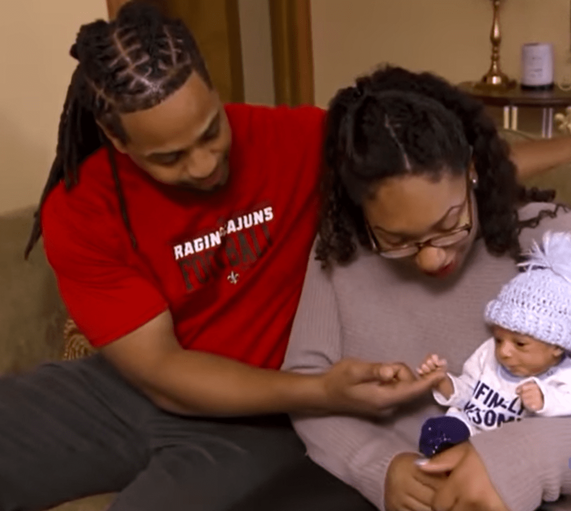 Connie Despanie and her husband Benjamin Hall with their child, Kingston Hall. | Source: youtube.com/CBS New York twitter.com/CBSNews