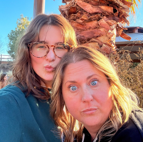 Angela Goodrich poses with her daughter, from a post dated March 26, 2025 | Source: Facebook/sam.goodrich.2025