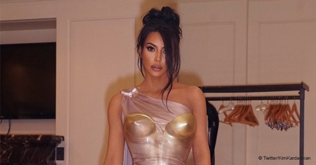 Kim Kardashian Stuns with 'Nipple Dress' Days after the Black One Where Only Nipples Were Covered