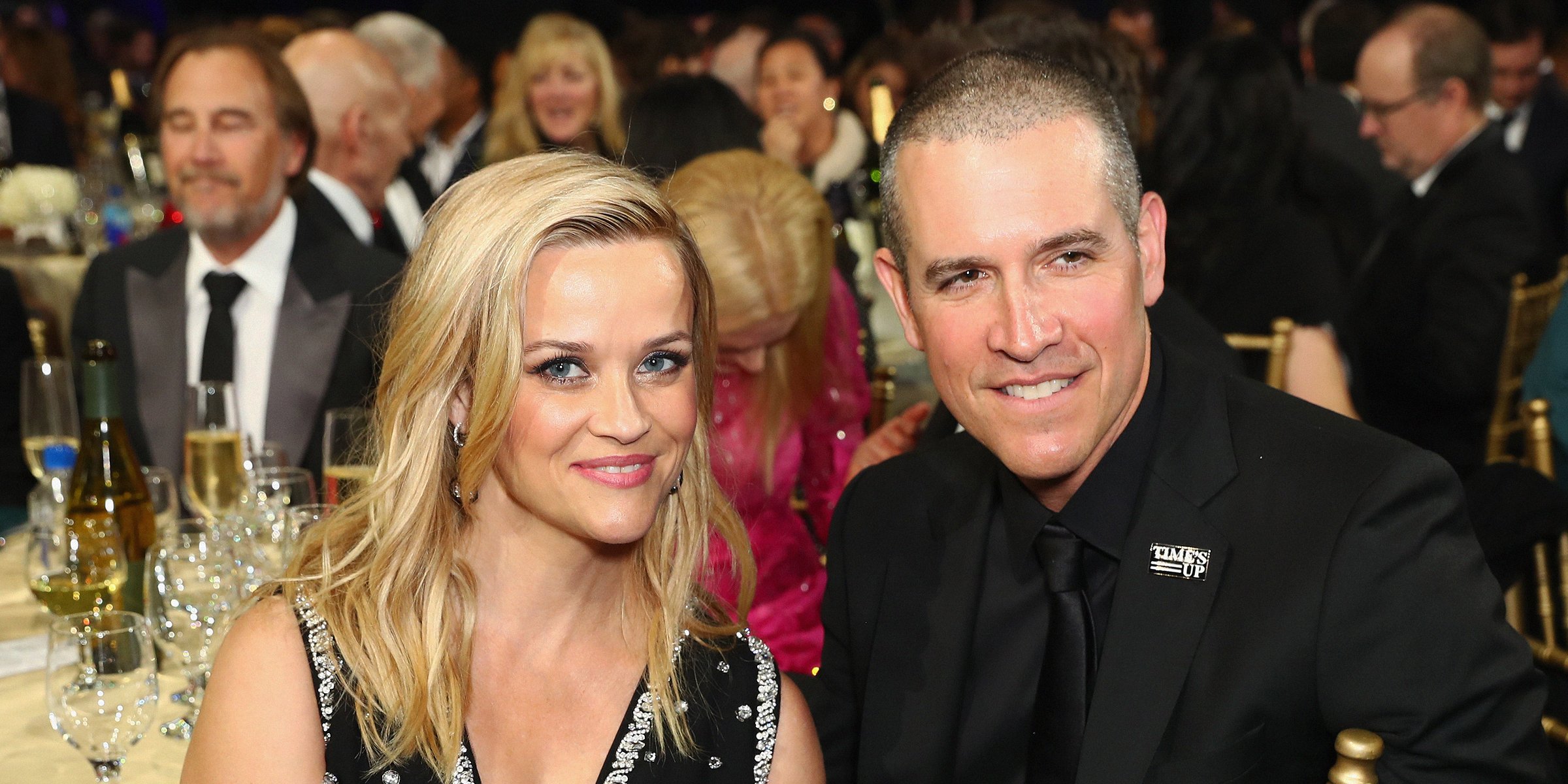 Reese Witherspoon and her husband Jim Toth. | Source: Getty Images 