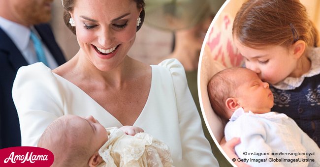 El gesto súper adorable de la Princesa Charlotte durante las fotos del bautizo del Príncipe Louis