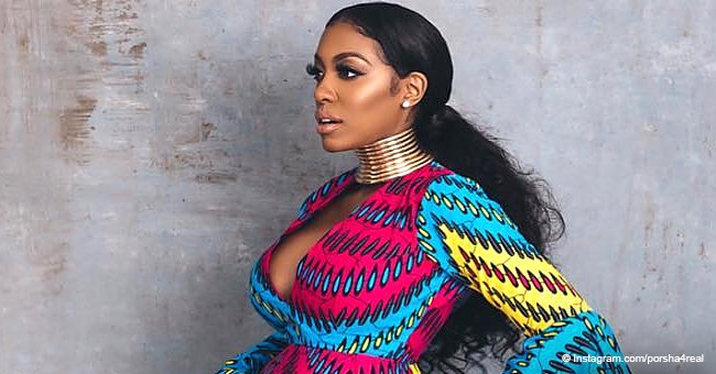 Porsha Williams Flaunts Baby Bump in Colorful Custom Designed Gown after Star-Studded Baby Shower
