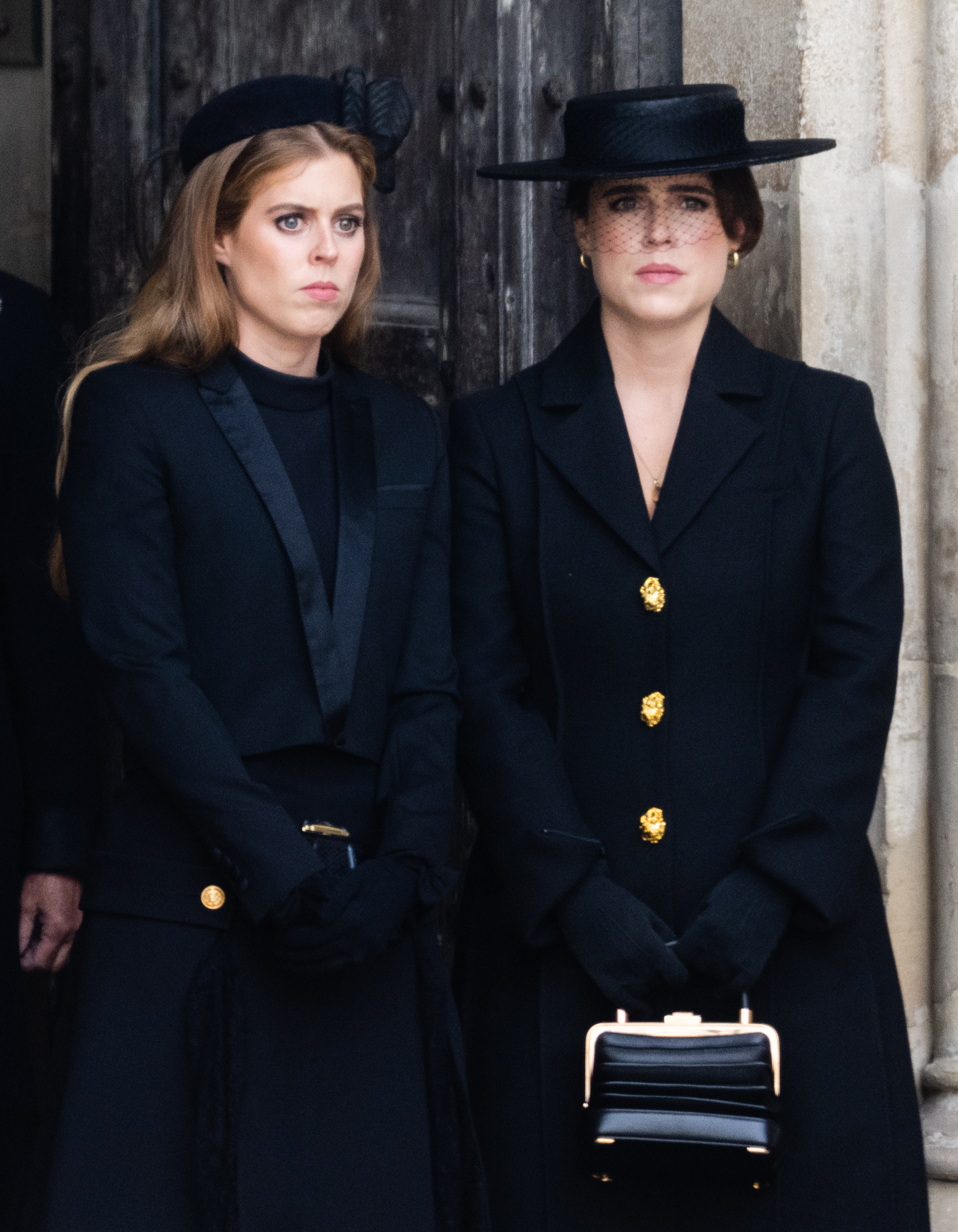 Princess Beatrice of York and Princess Eugenie of York at Westminster Abbey on September 19, 2022 in London, England. | Source: Getty Images