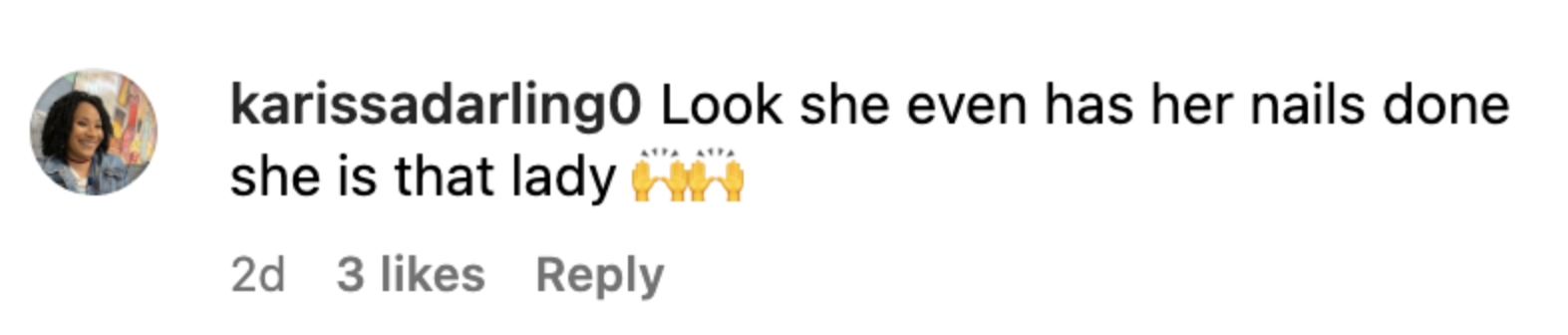 A comment left on an Instagram photo of Gena Rowlands in July 2023 | Source: instagram.com/paul_smenus