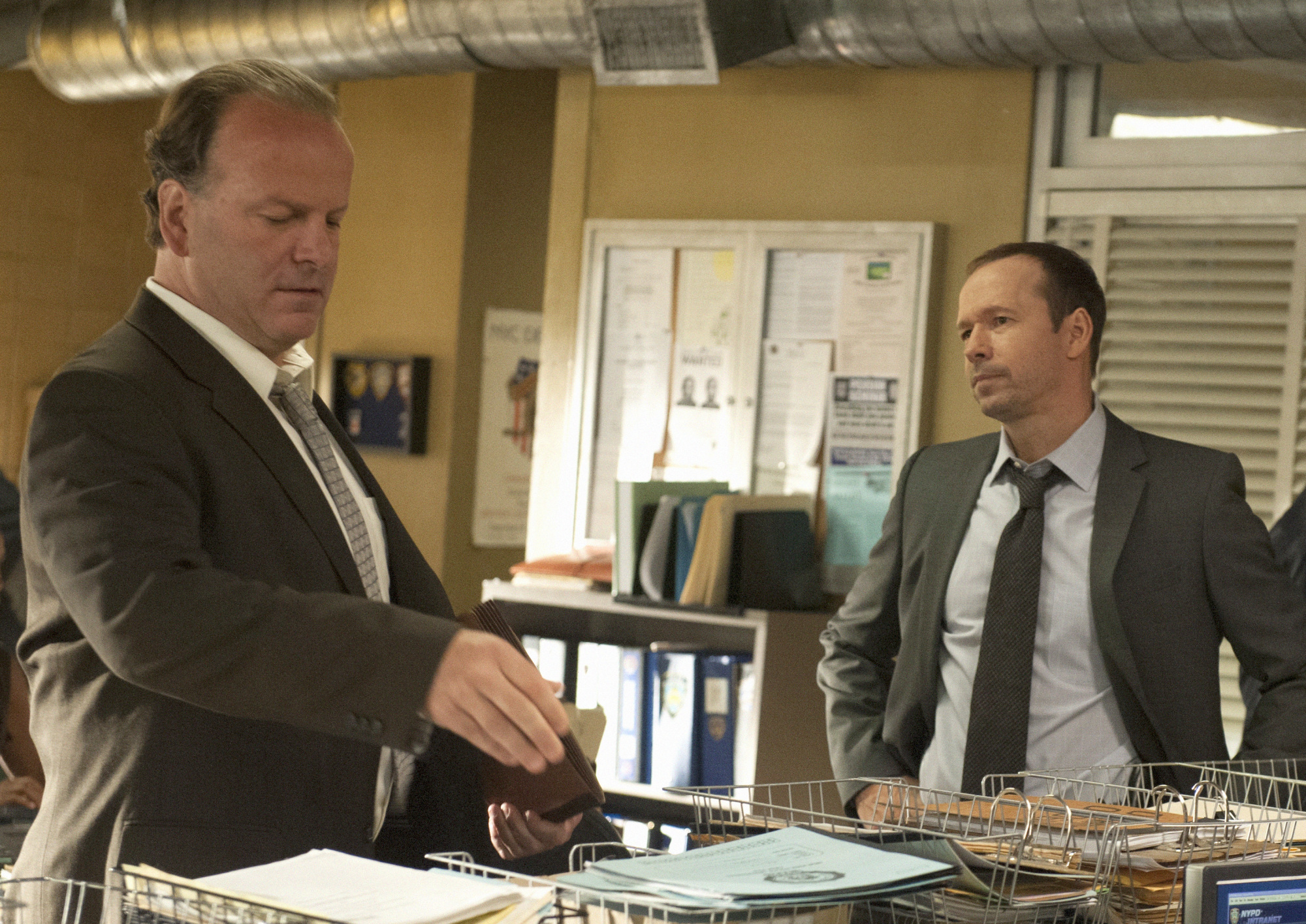 Robert Clohessy as Sergeant Gormley on the set of "Blue Bloods" in 2012. | Source: Getty Images