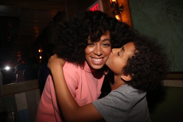 Solange and her son Daniel Julez Smith, Jr attend the Solang And 14+ Foundation Partnership Party at Baby's All Right | Photo: Getty Images