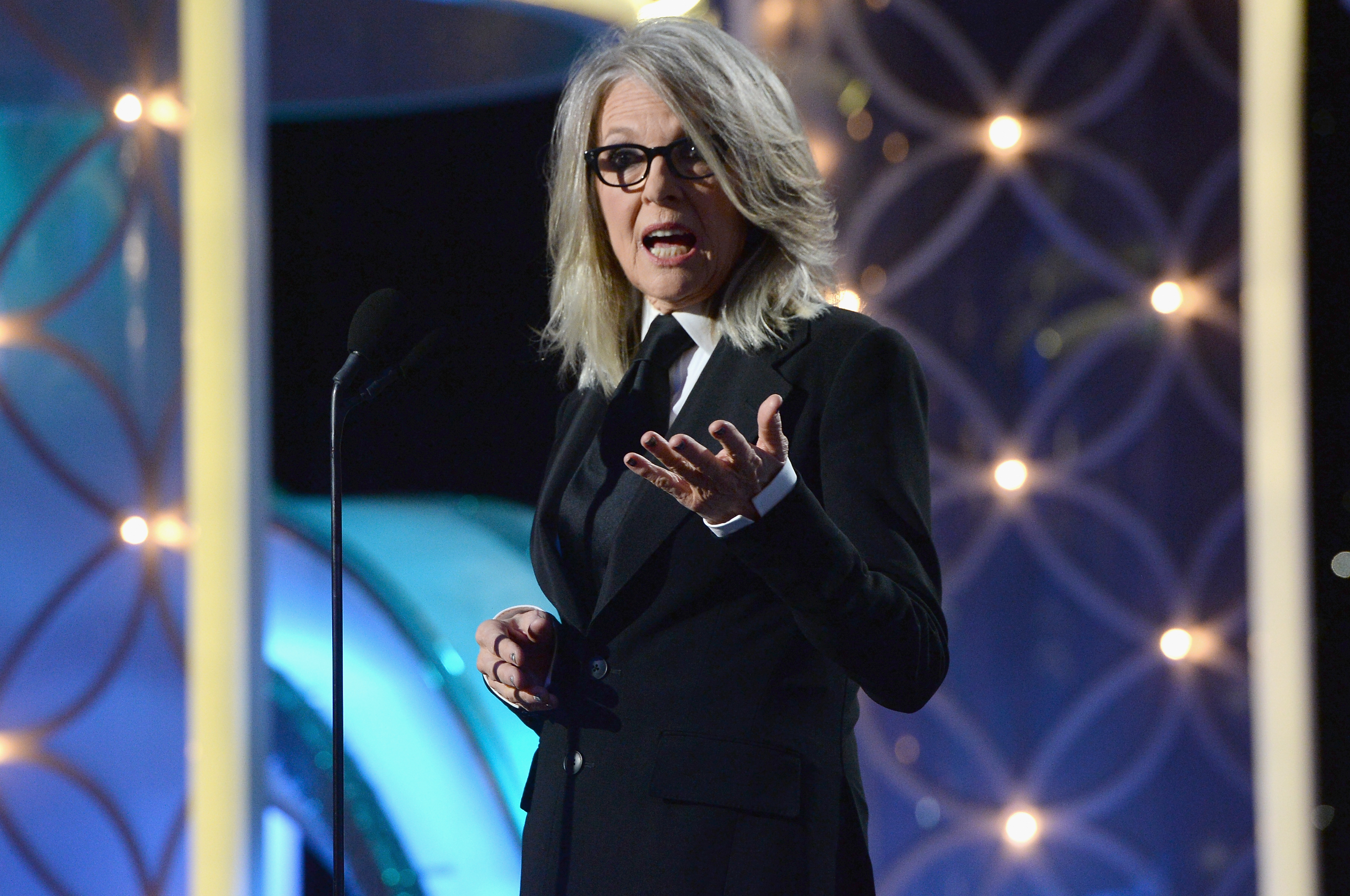 Diane Keaton at the 71st Annual Golden Globe Awards in Beverly Hills, 2014 | Source: Getty Images