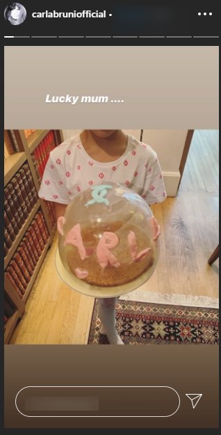 Story Instagram de Carla Bruni | Photo : Instagram/carlabruniofficial/
