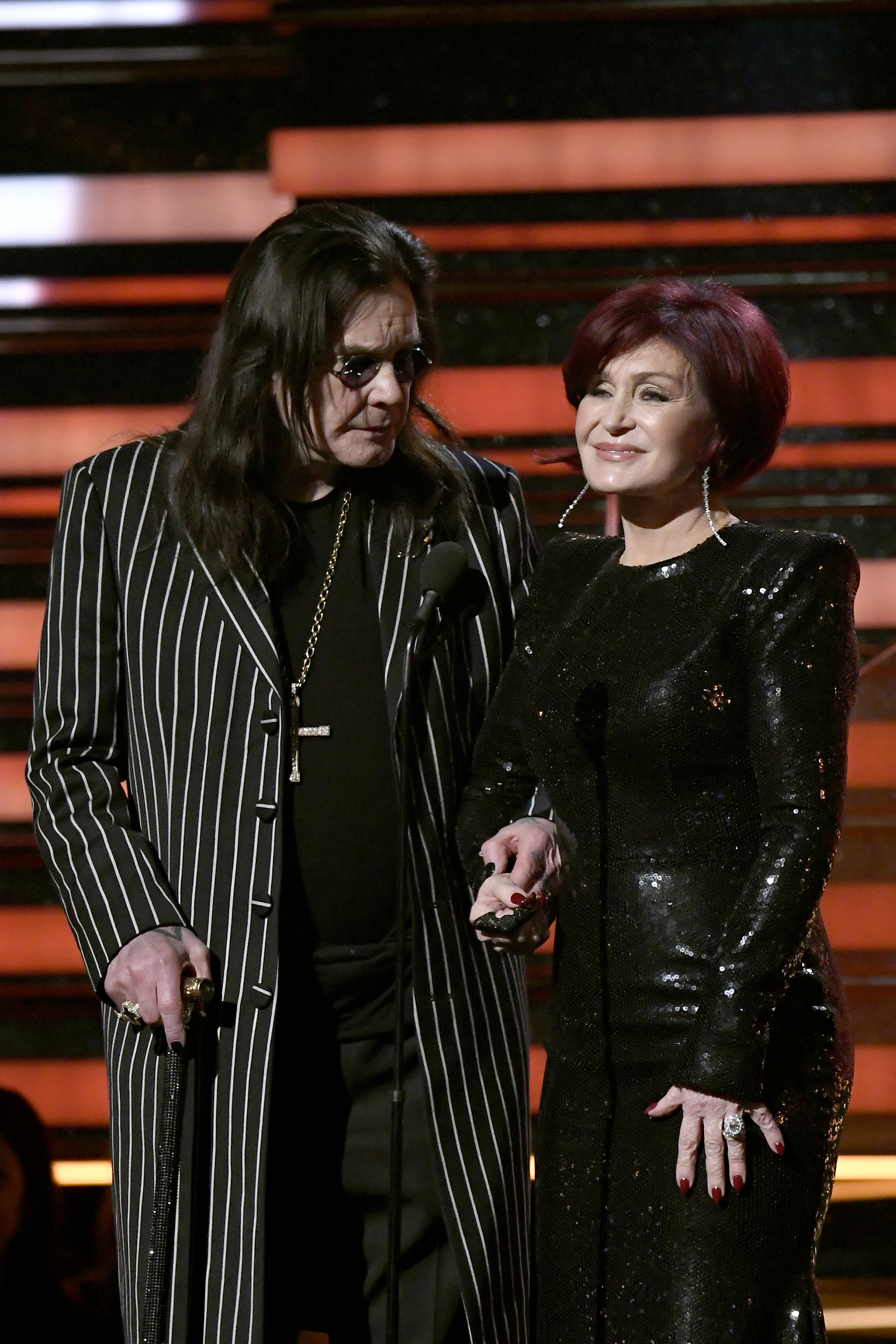 Ozzy and Sharon Osbourne speak during the 62nd Annual Grammy Awards at Staples Center on January 26, 2020, in Los Angeles, California. | Source: Getty Images