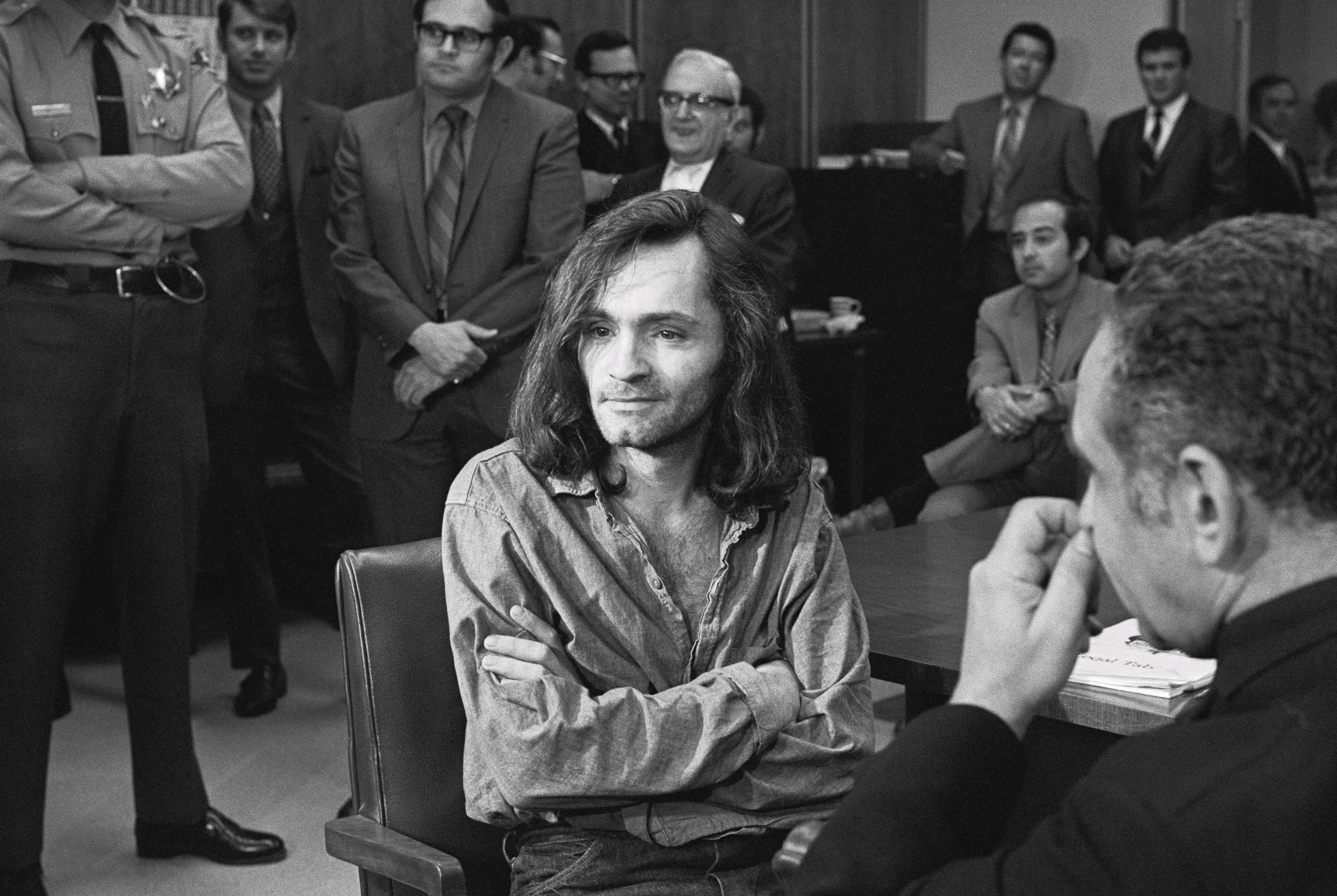 Charles Manson vor Gericht am 18. Juni 1970 | Quelle: Getty Images