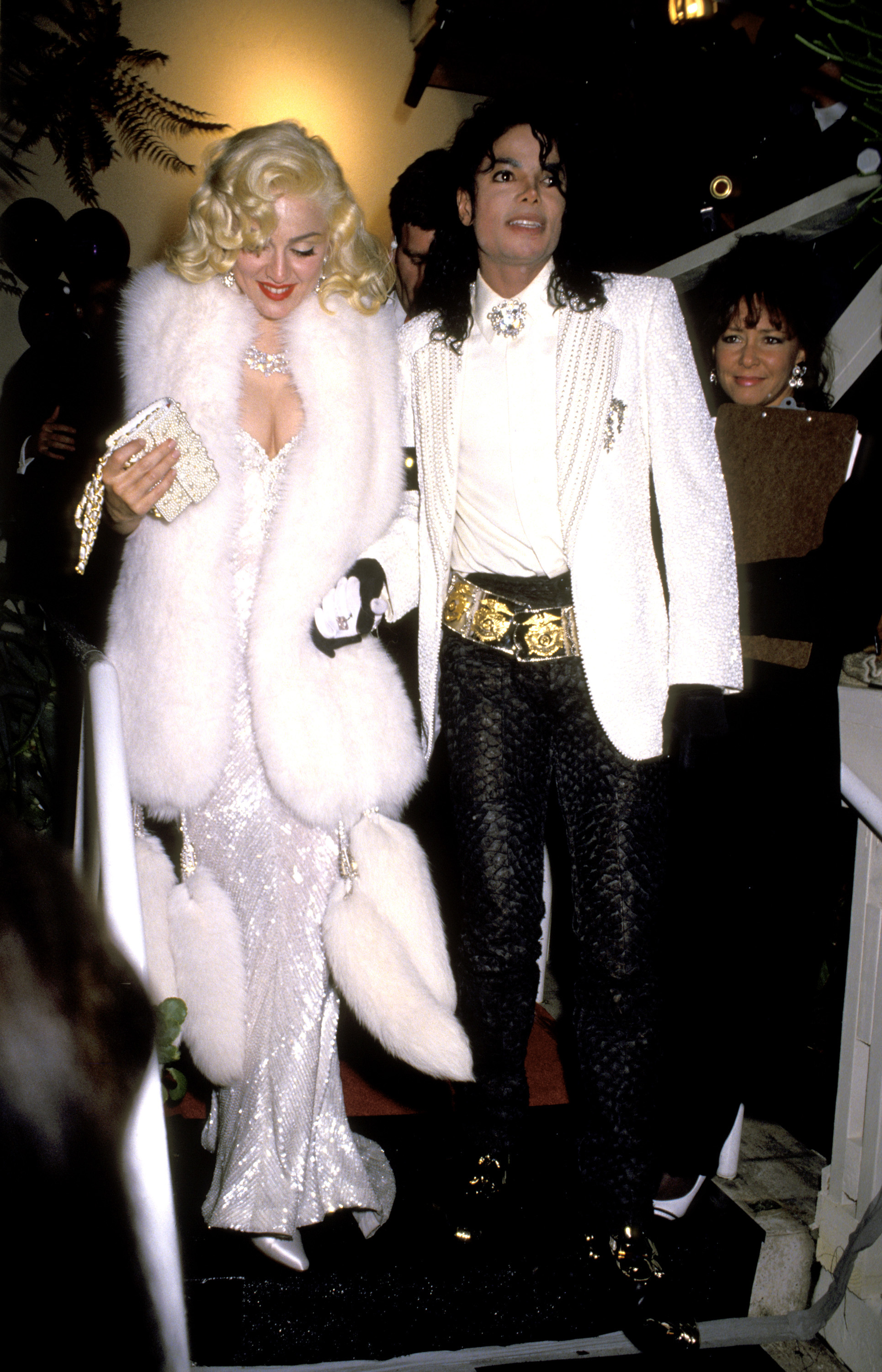 Michael Jackson and Madonna at the 63rd Annual Academy Awards after party at Spago's on March 25, 1991 | Source: Getty Images