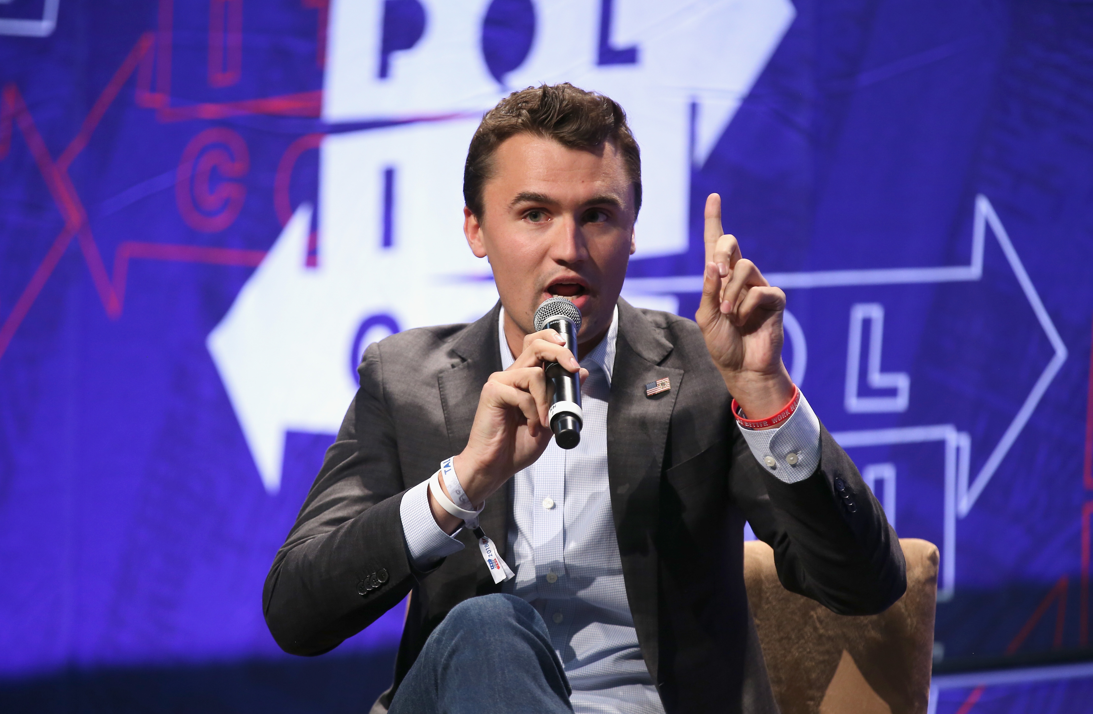 Charlie Kirk speaks onstage during Politicon 2018 at Los Angeles Convention Center on October 20, 2018 in Los Angeles, California. | Source: Getty Images