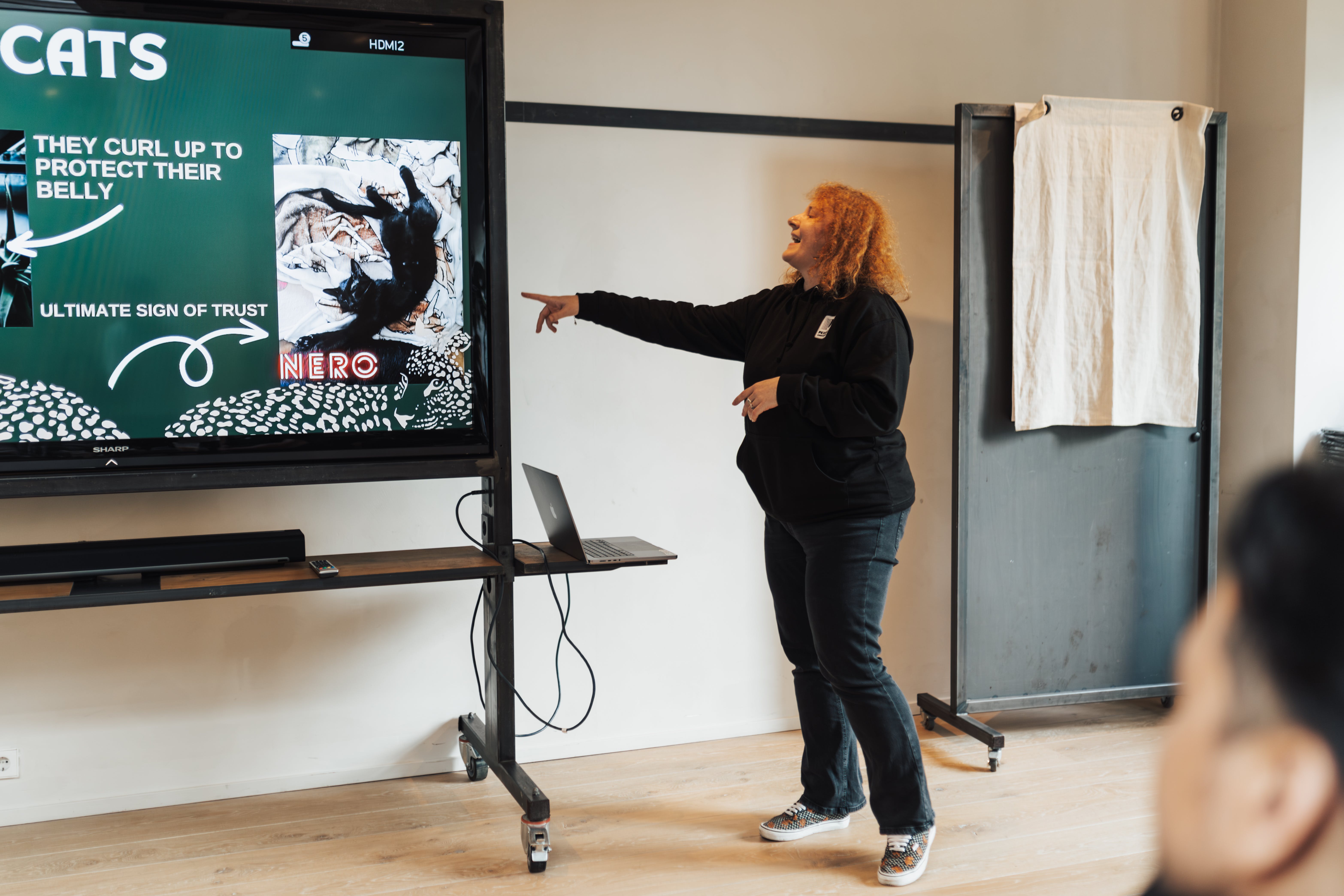A woman giving a presentation. | Source: Pexels