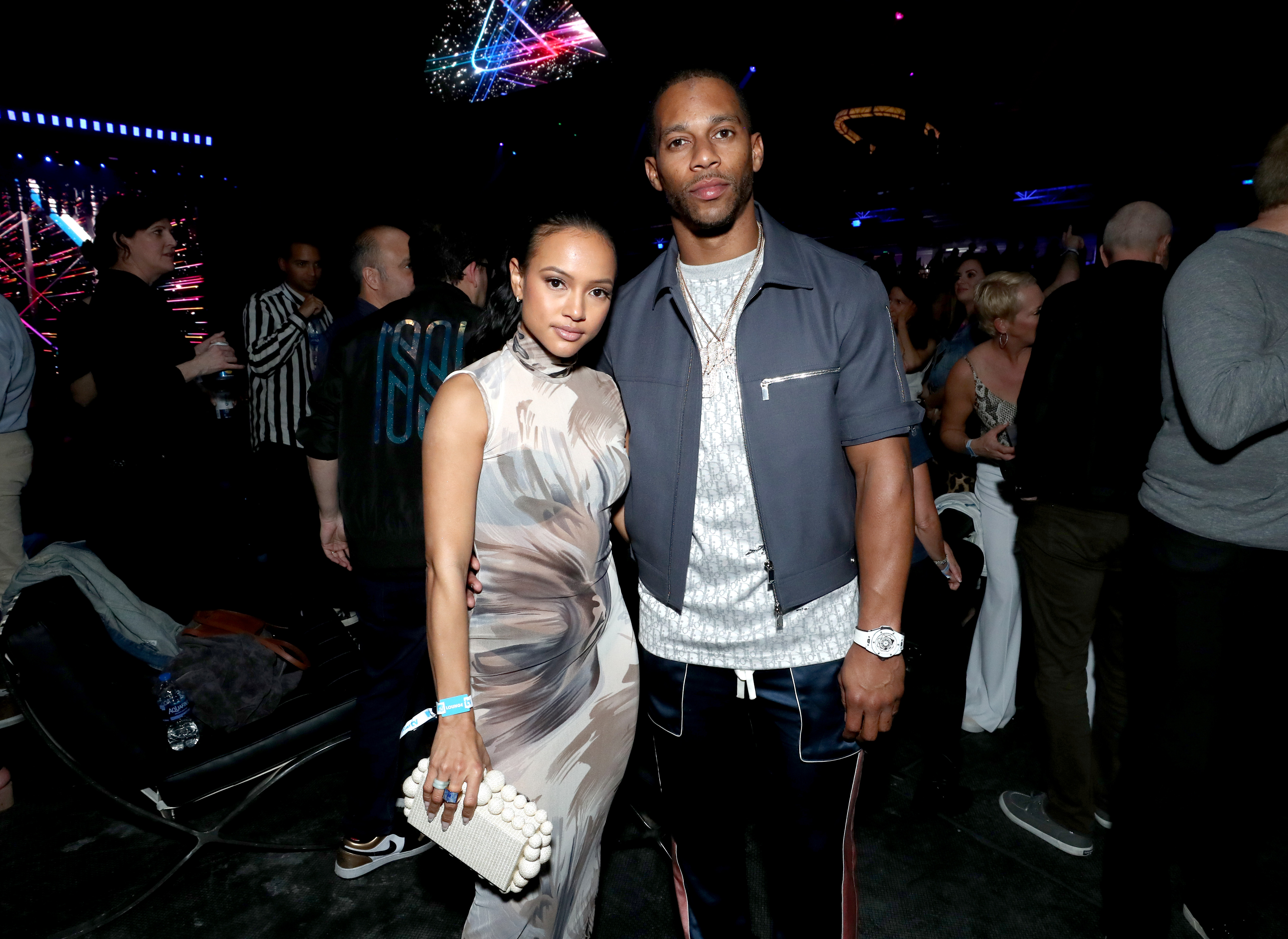 Karrueche Tran and Victor Cruz attend AT&T TV Super Saturday Night at Meridian at Island Gardens on February 1, 2020 in Miami, Florida. | Source: Getty Images