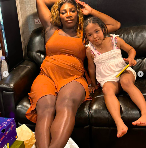 Serena Williams and Olympia Ohanian sitting on a couch posted on June 30, 2023 | Source: Instagra/serenawilliams