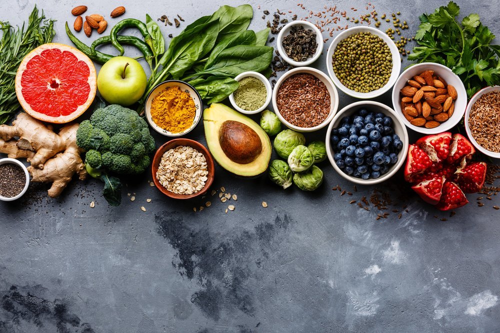 Healthy food clean eating selection. | Source: Shutterstock