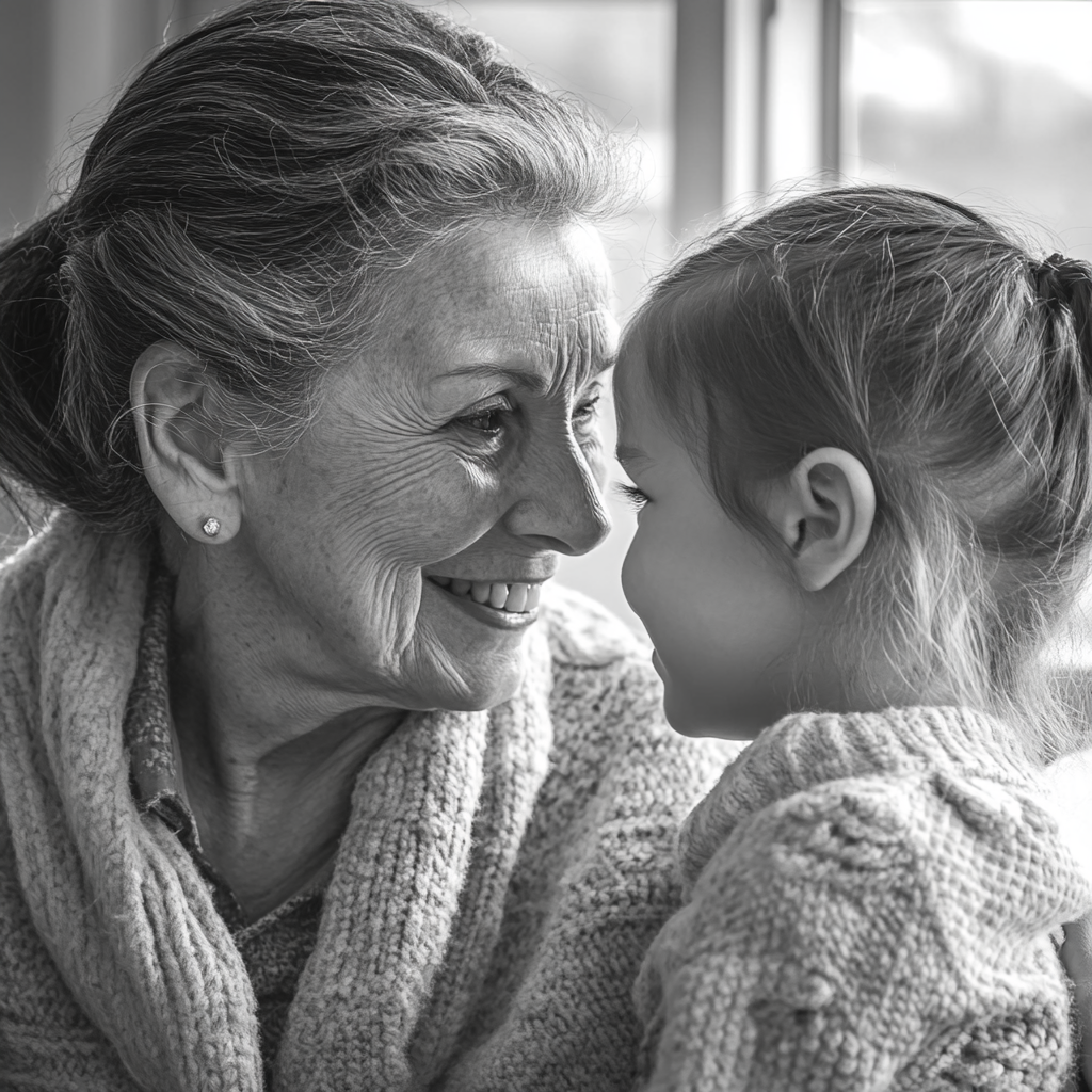 Mother-in-law talking to Sophie | Source: Midjourney