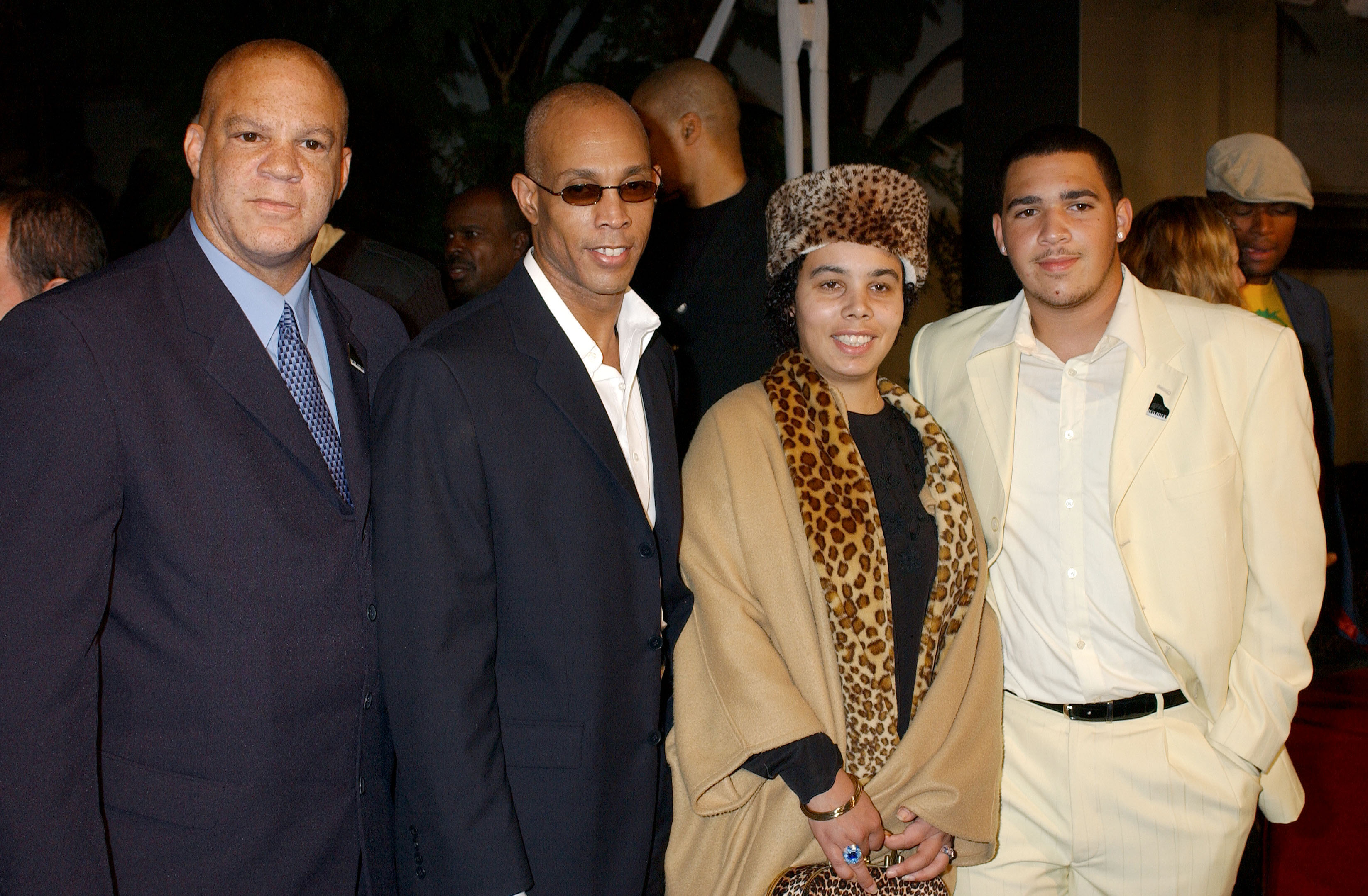 Rev. Robert Robinson Sr., Ray Charles Robinson Jr., Alexandria Robinson, and Corey Robinson at the "Ray" Los Angeles Premiere on October 19, 2004 | Source: Getty Images