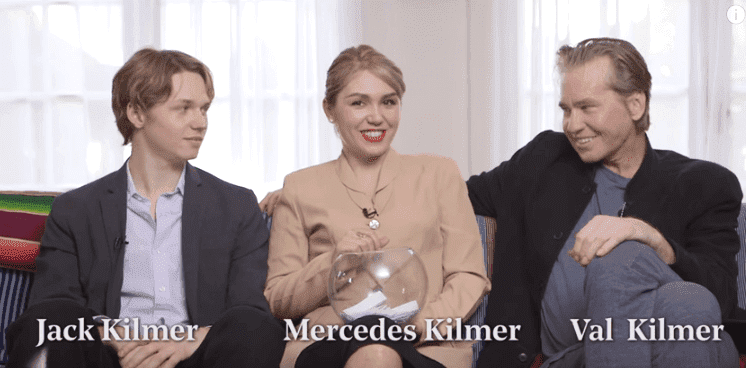 Jack, Mercedes, and Val Kilmer. | Source: YouTube/The Hollywood Reporter