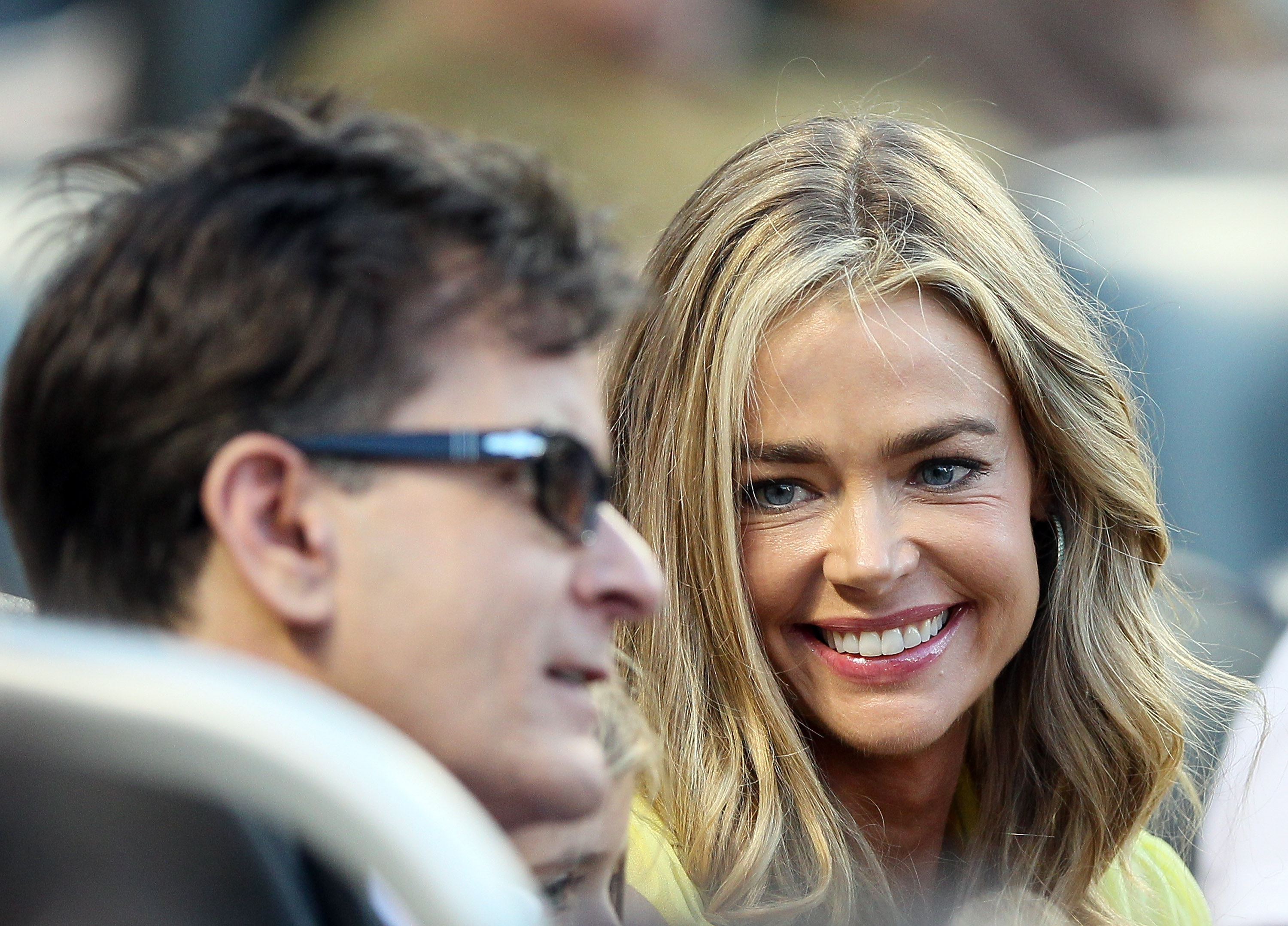 Charlie Sheen and Denise Richards in New York City on June 23, 2012 | Source: Getty Images