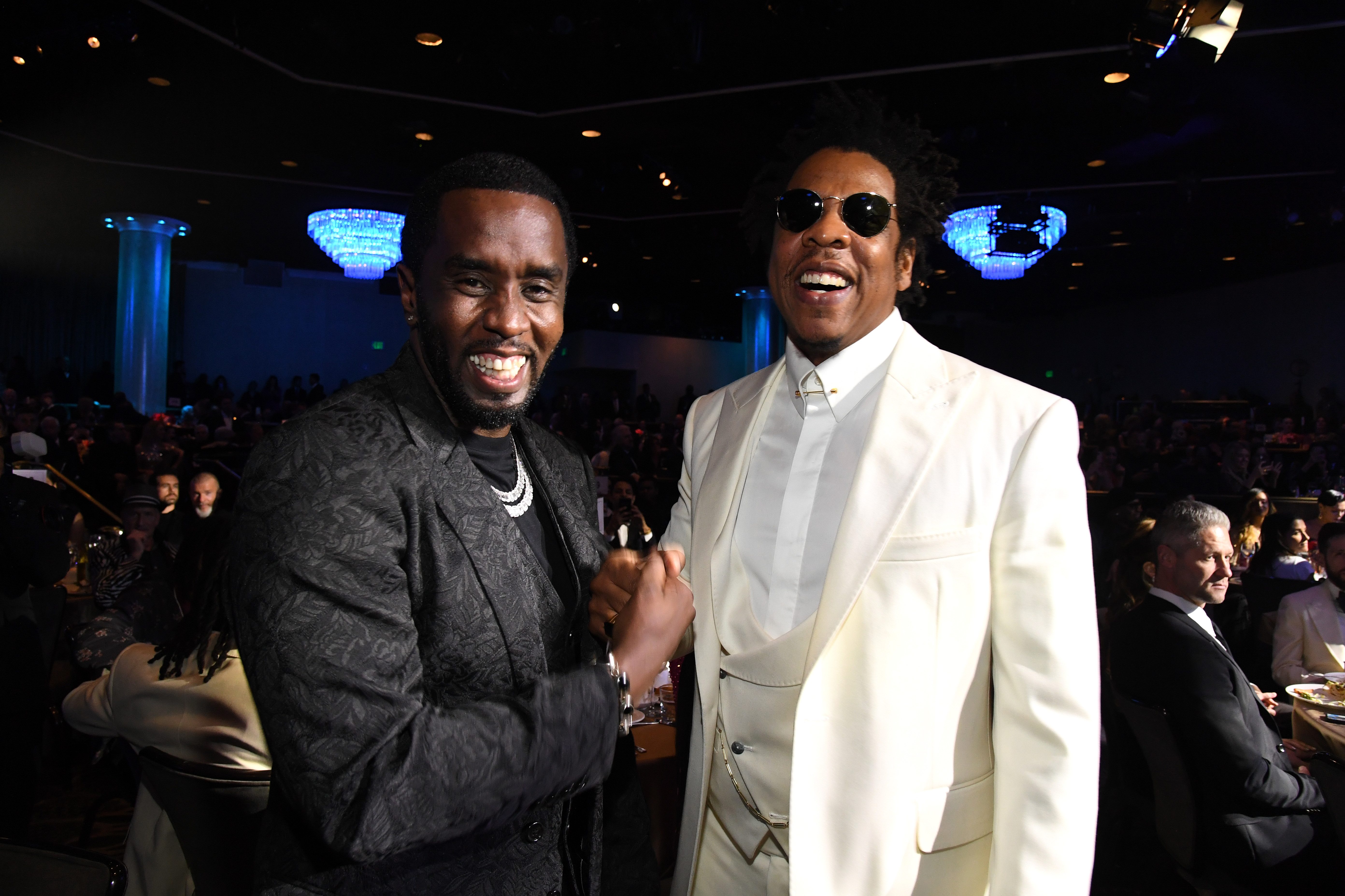 Sean "Diddy" Combs and Jay-Z Carter at the Pre-Grammy Gala and Grammy Salute to Industry Icons Honoring Sean "Diddy" Combs in Beverly Hills, California on January 25, 2020 | Source: Getty Images