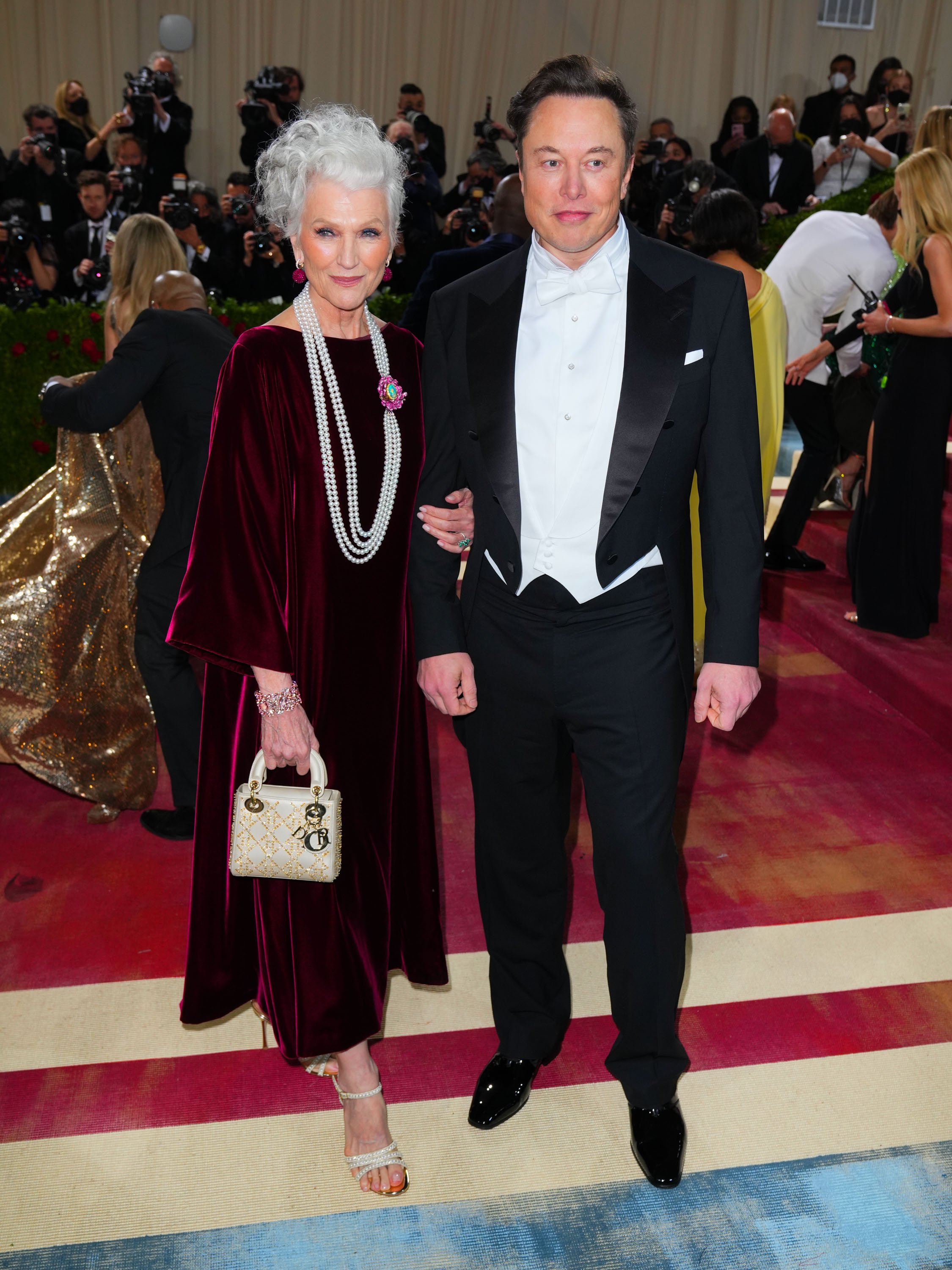 Maye Musk and Elon Musk attend The 2022 Met Gala Celebrating "In America: An Anthology of Fashion" at The Metropolitan Museum of Art on May 2, 2022 in New York City. | Source: Getty Images
