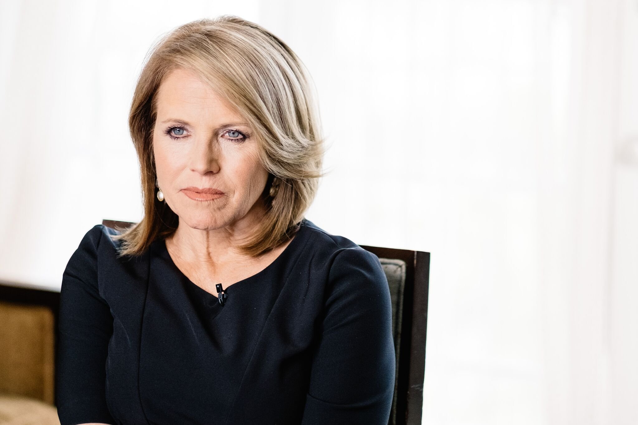 Katie Couric speaks during an interview promoting the EPIX Original Documentary "Under The Gun" | Getty Images 