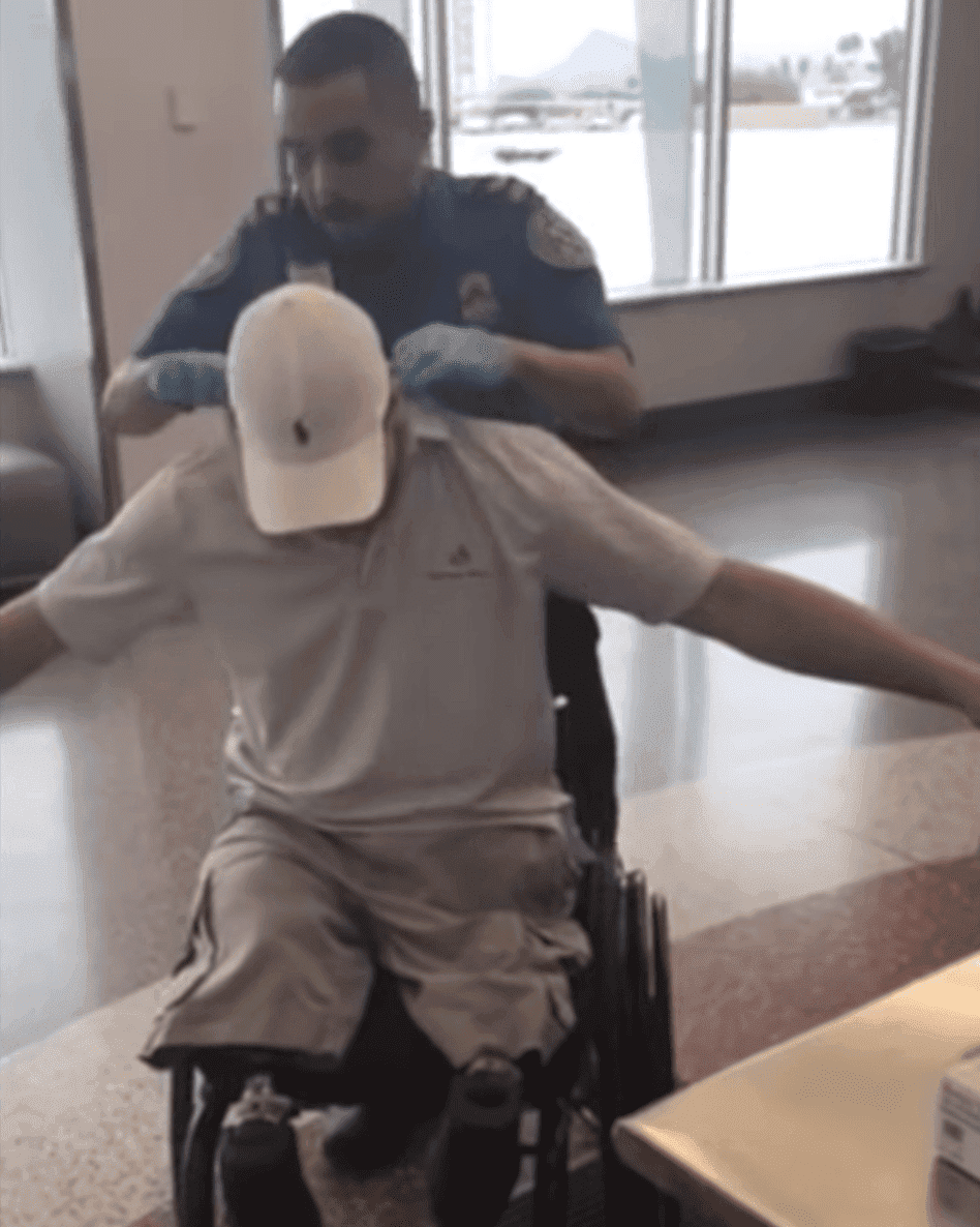 Brian Kolfage undergoes invasive TSA groping at Tucson Airport | Photo: YouTube/james hoft