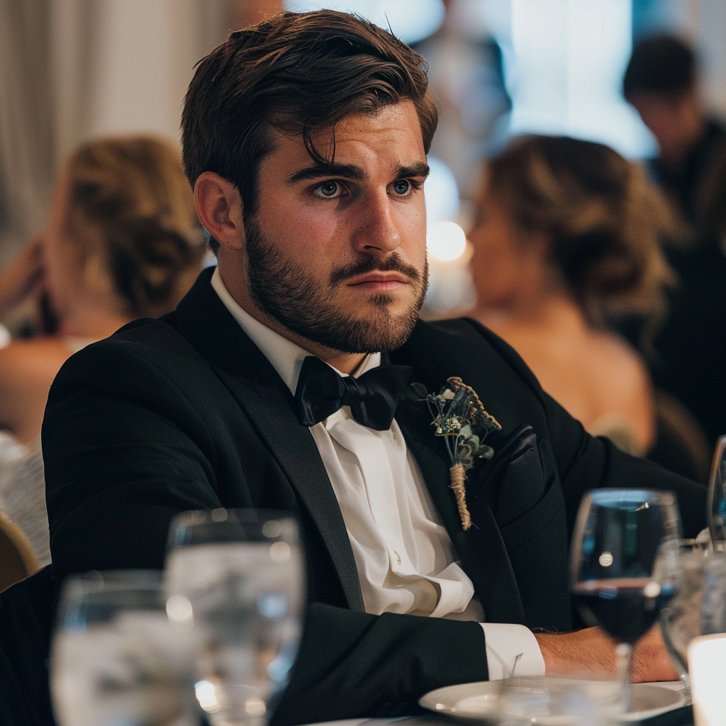 A groom looking upset | Source: Midjourney