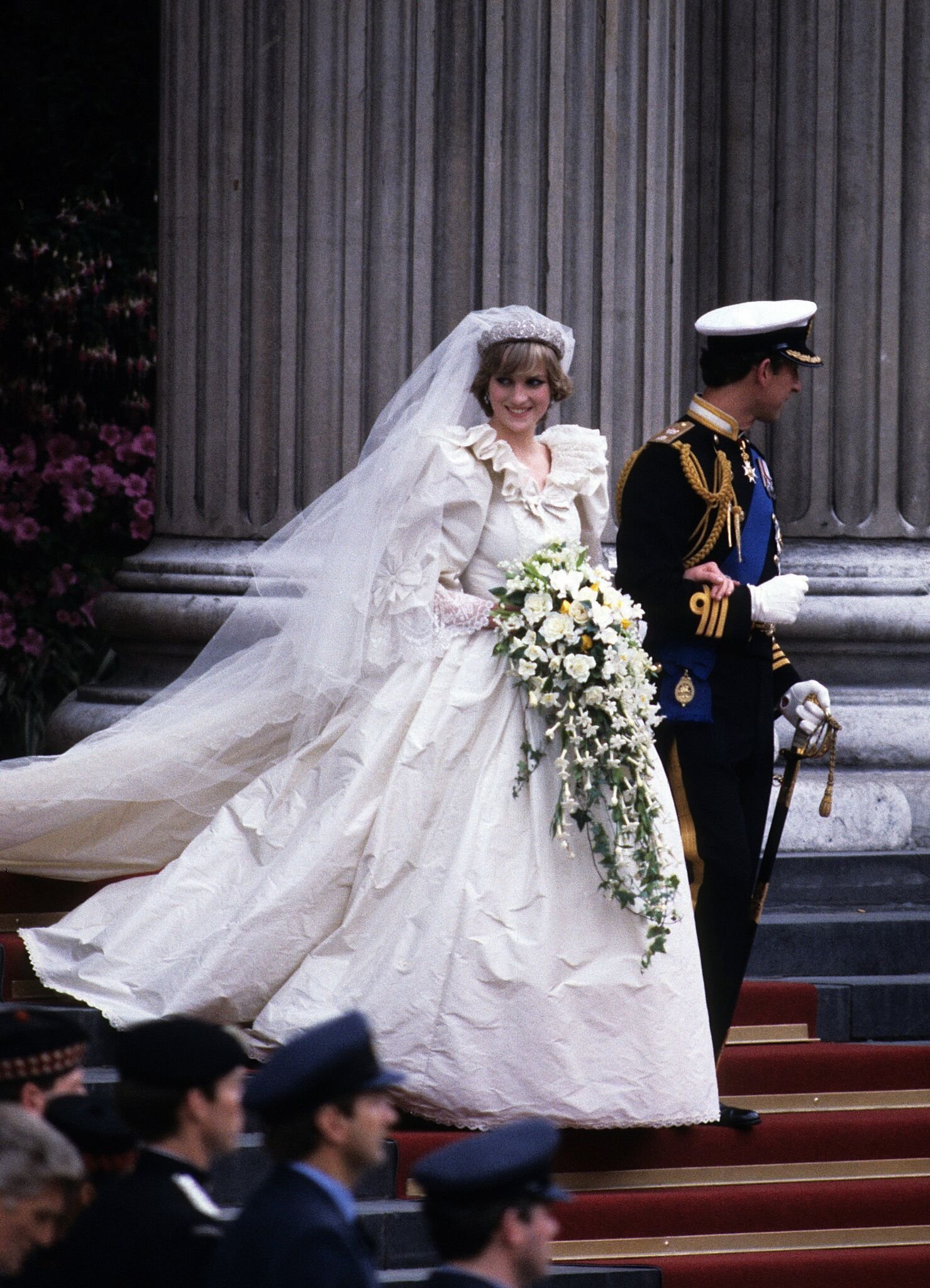 Princess Diana and Charles, Prince of Wales, on their wedding day | Getty Images