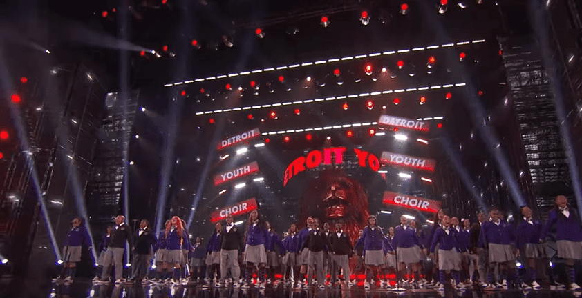 The Detroit Youth Choir perform their rendition of Carrie Underwood's "Champion" on "America's Got Talent." | Source: YouTube/America's Got Talent