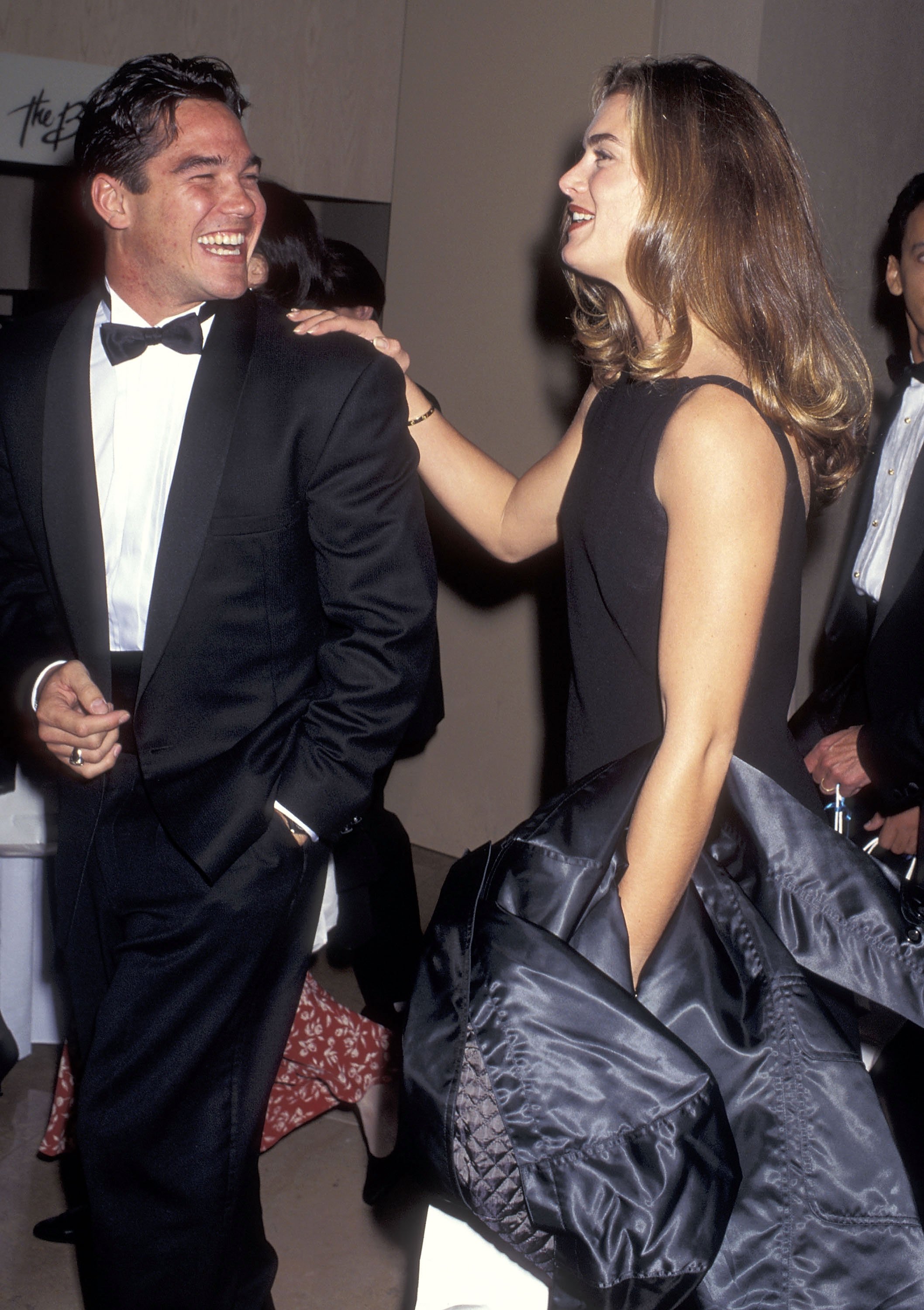 Actor Dean Cain and his girlfriend Brooke Shields during the National Conference of Christians And Jews' 32nd Annual Humanitarian Award Salute to Robert Iger at the Beverly Hilton Hotel on November 9, 1995 in Beverly Hills, California. / Source: Getty Images