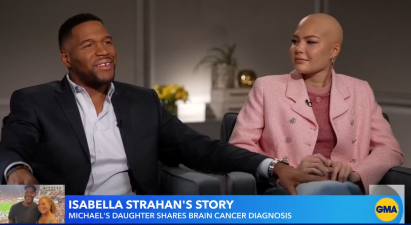 Michael and Isabella Strahan on "GMA" from a video dated January 11, 2024 | Source: twitter.com/GMA