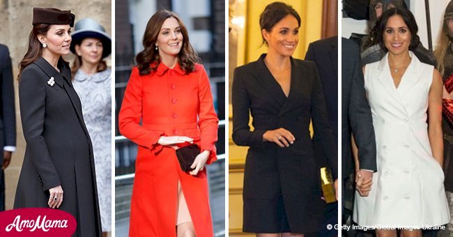 Duchesses Kate and Meghan wear much shorter dresses during pregnancy and there's a tricky reason