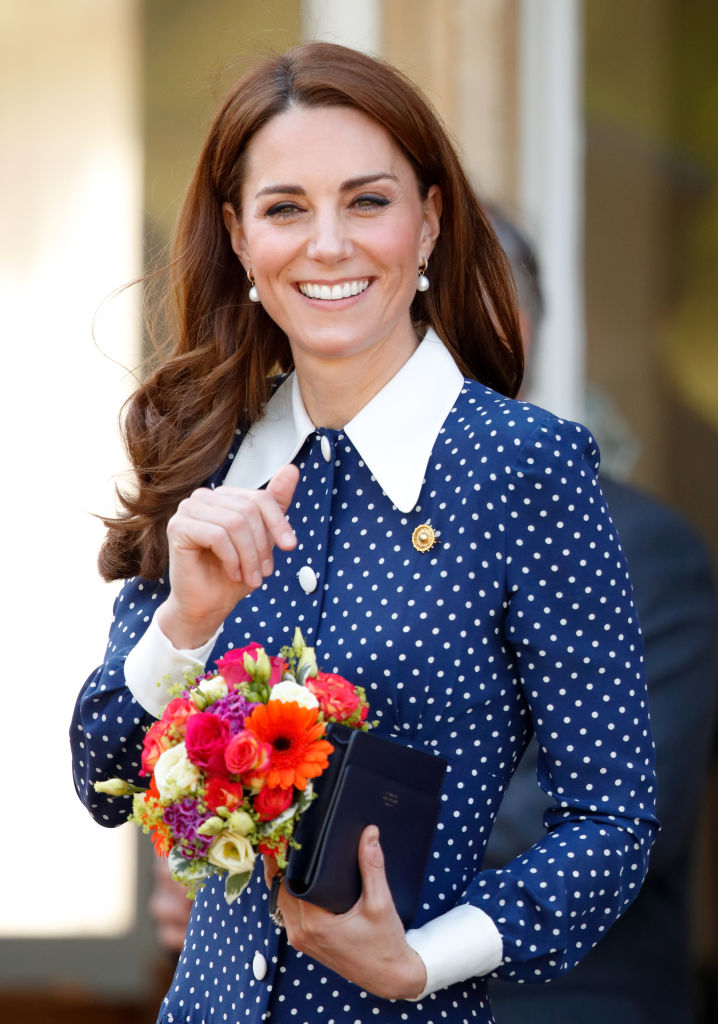 Catherine, Duchess of Cambridge visits the 'D-Day: Interception, Intelligence, Invasion' exhibition at Bletchley Park on May 14, 2019, in Bletchley, England | Source: Getty Images