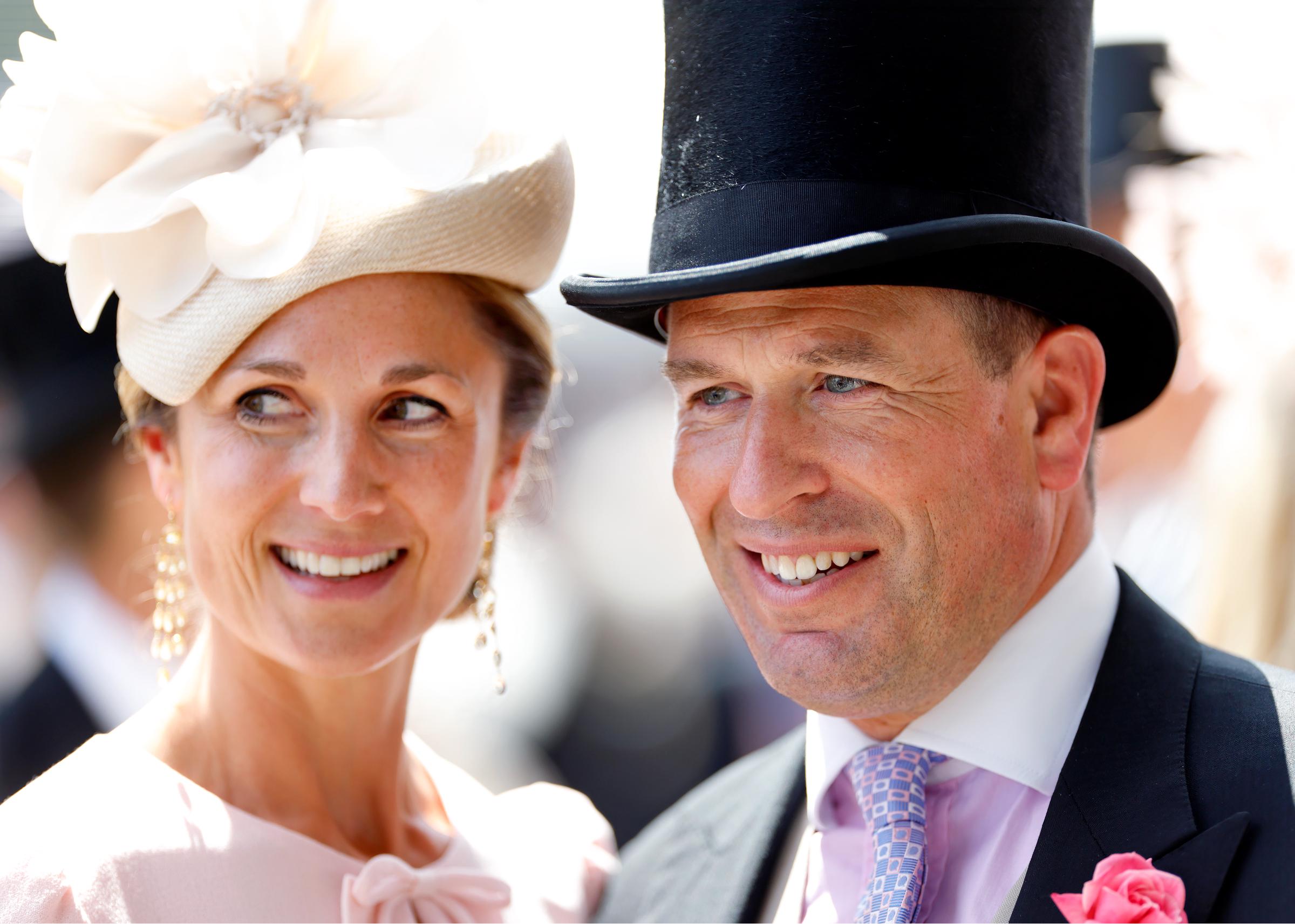 Harriet Sperling and Peter Phillips during day four of Royal Ascot 2024 at Ascot Racecourse on June 21, 2024 in Ascot, England | Source: Getty Images