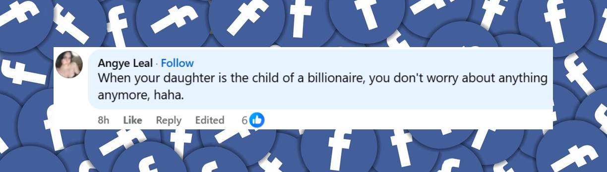 A netizen reacts to Amber Heard's Thanksgiving post on November 29, 2025 | Source: Facebook/pagesix