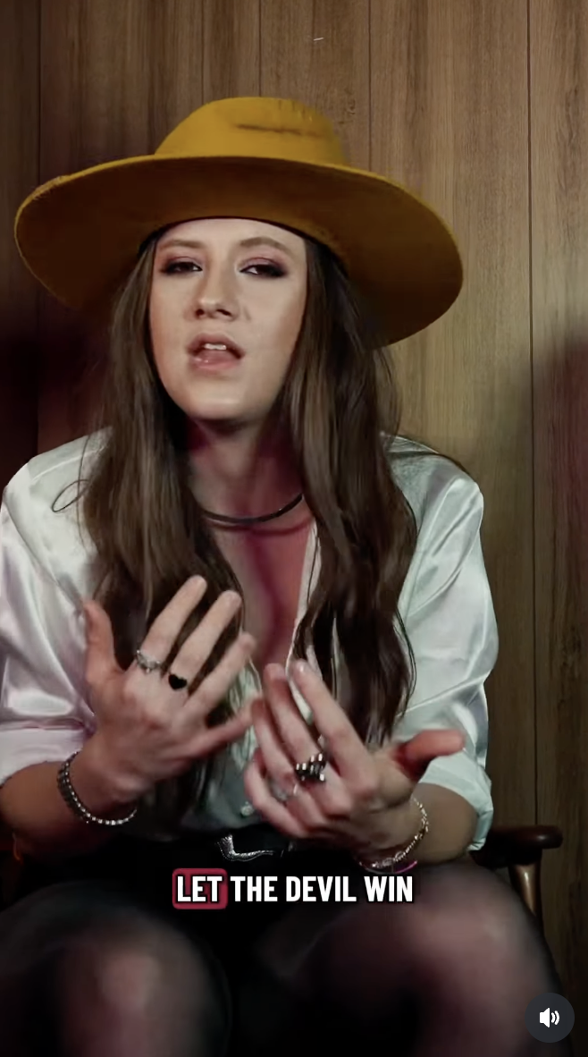 Maggie Baugh is seen teasing her latest track in a video dated October 9, 2025 | Source: Instagram/maggie_baugh
