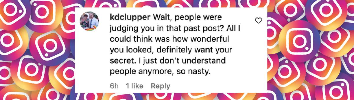 A netizen's comment on Valerie Bertinelli's lengthy message, posted on December 3, 2024 | Source: Instagram.com/wolfiesmom