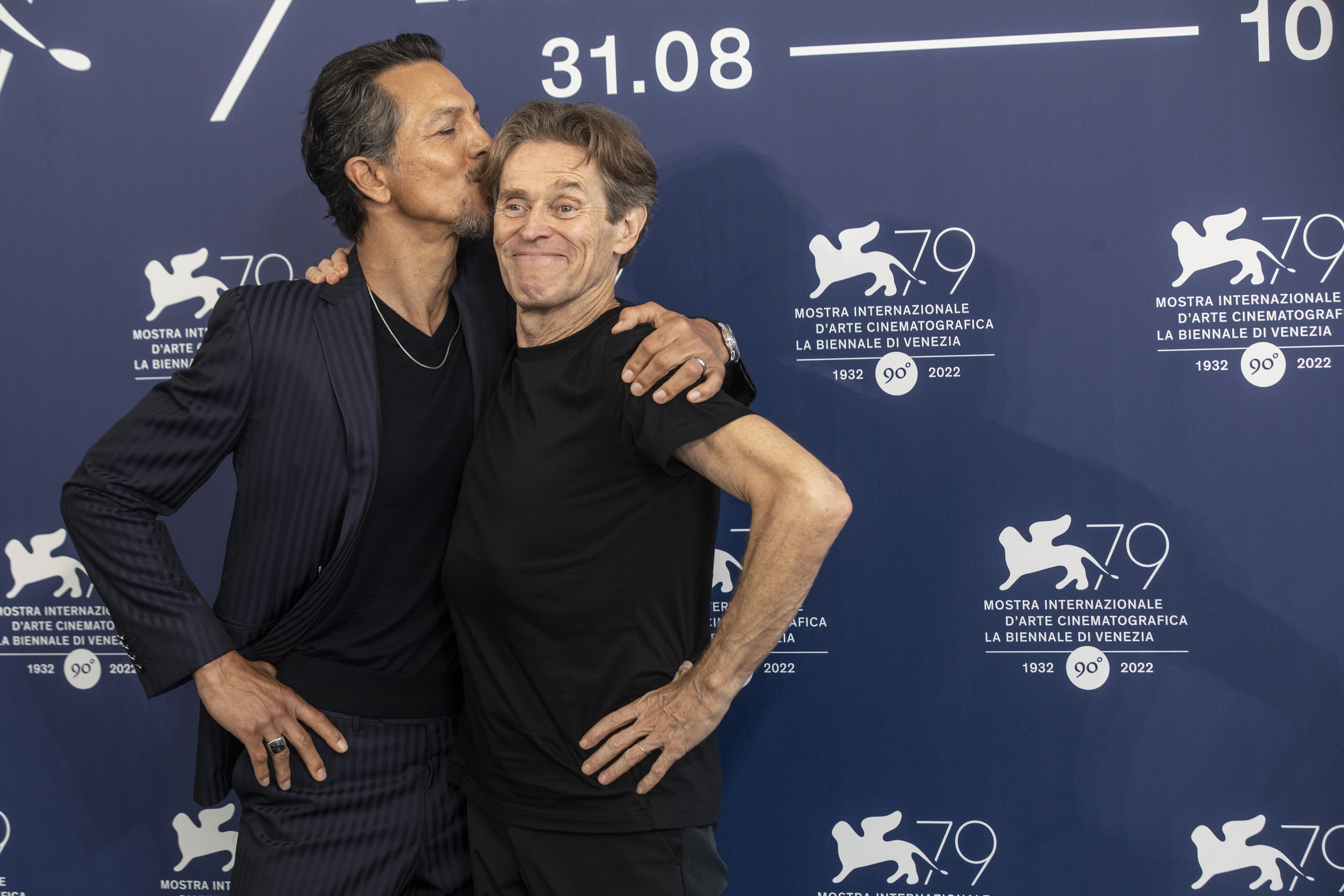 Benjamin Bratt and Willem Dafoe during the 79th Venice International Film Festival on September 6, 2022, in Venice, Italy. | Source: Getty Images