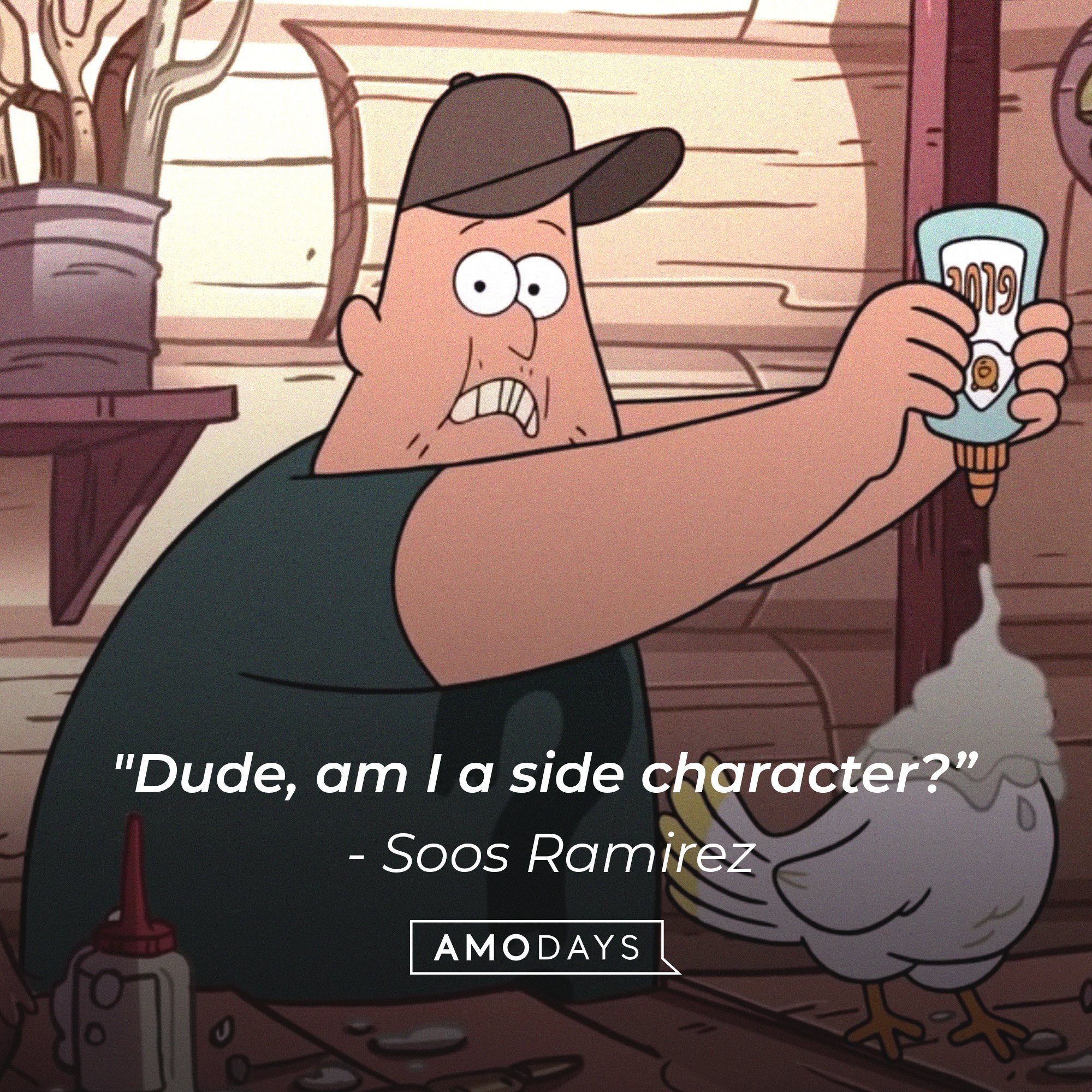 Soos Ramirez’s quote: "Dude, am I a side character?” | Image: AmoDays